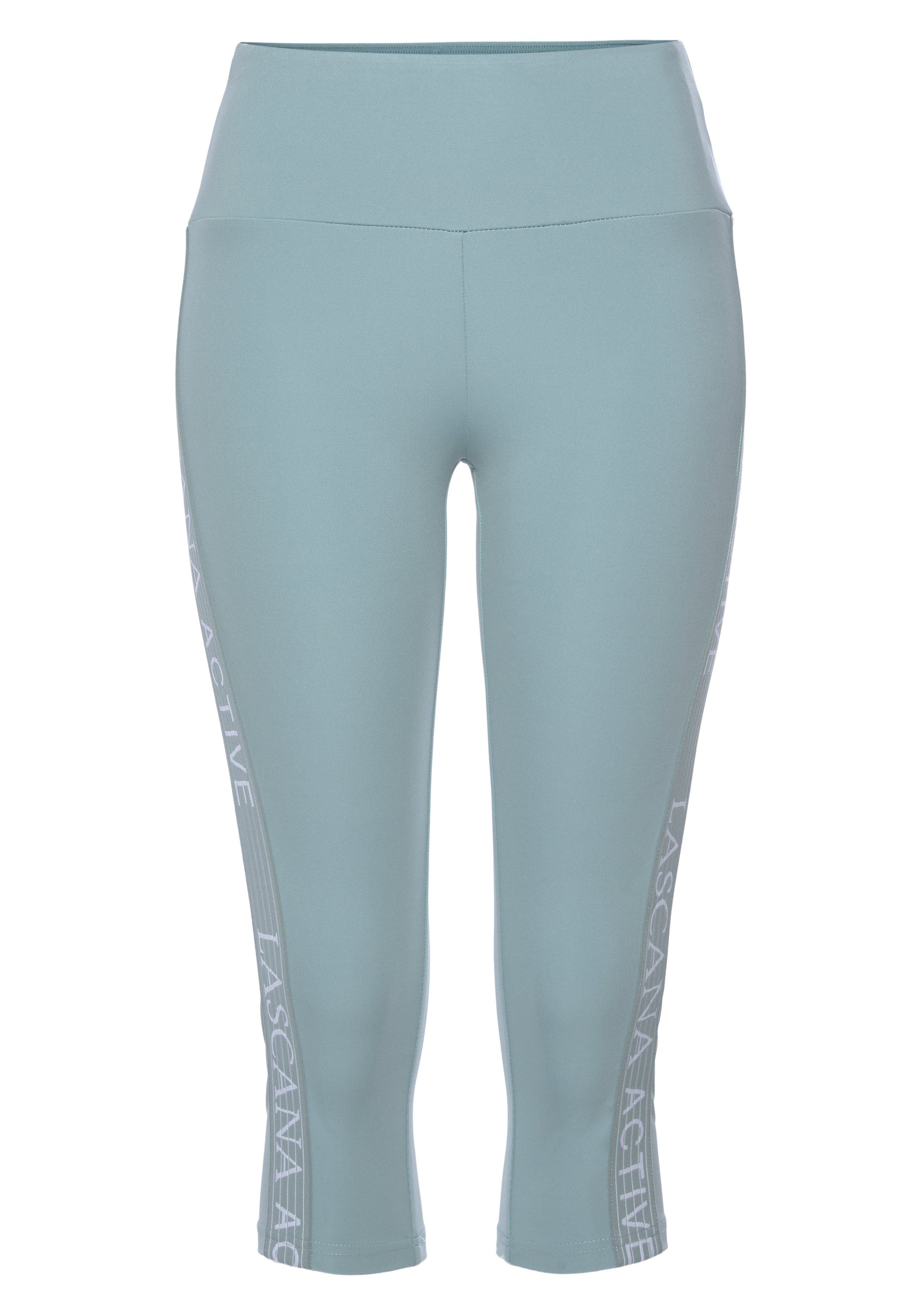 active by Lascana Caprilegging met logo-tape opzij
