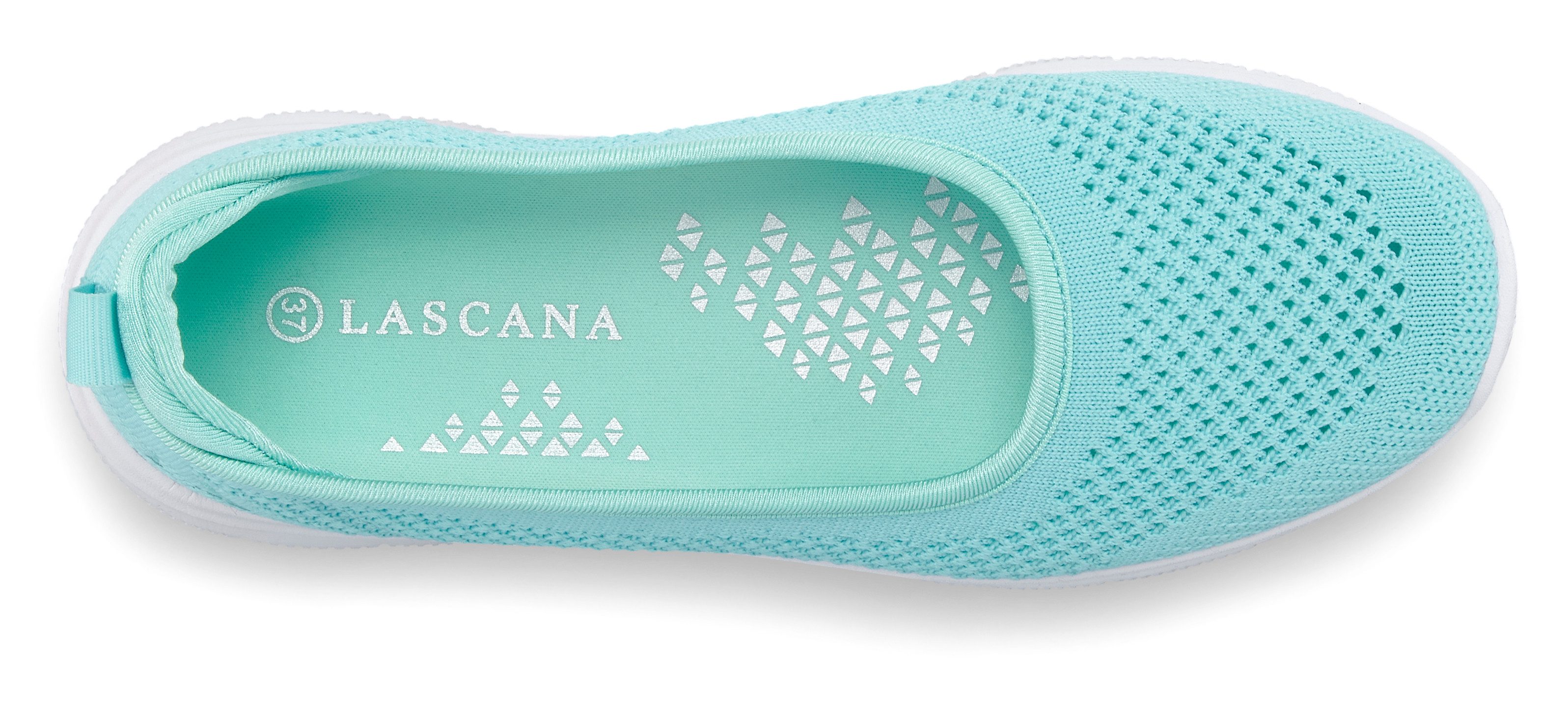 Lascana Sneaker-ballerina’s ultralichte slipper, slip-on sneaker, vrijetijdsschoen vegan