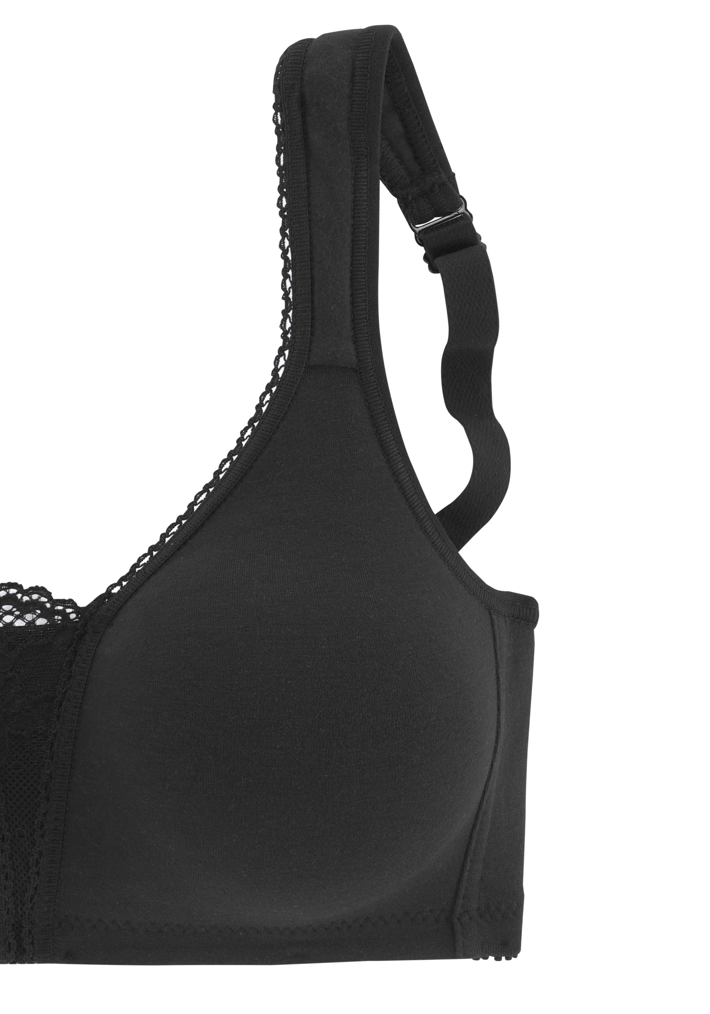 Petite fleur Soft-bh zonder beugels met kanten details (Set van 2)