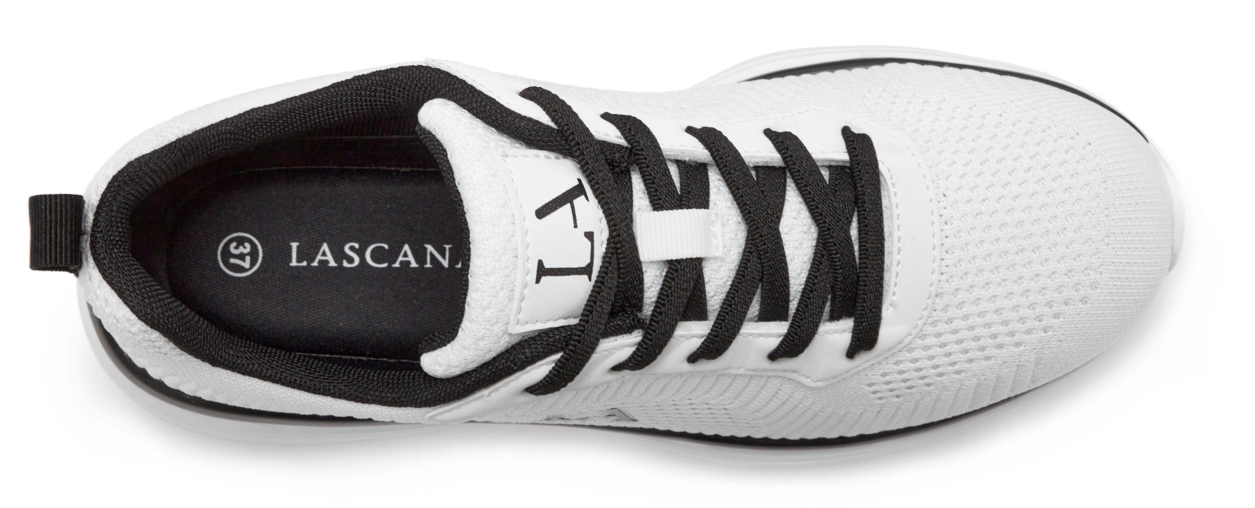 Lascana Sneakers Vrijetijdsschoen, lage schoen in sportieve look VEGAN