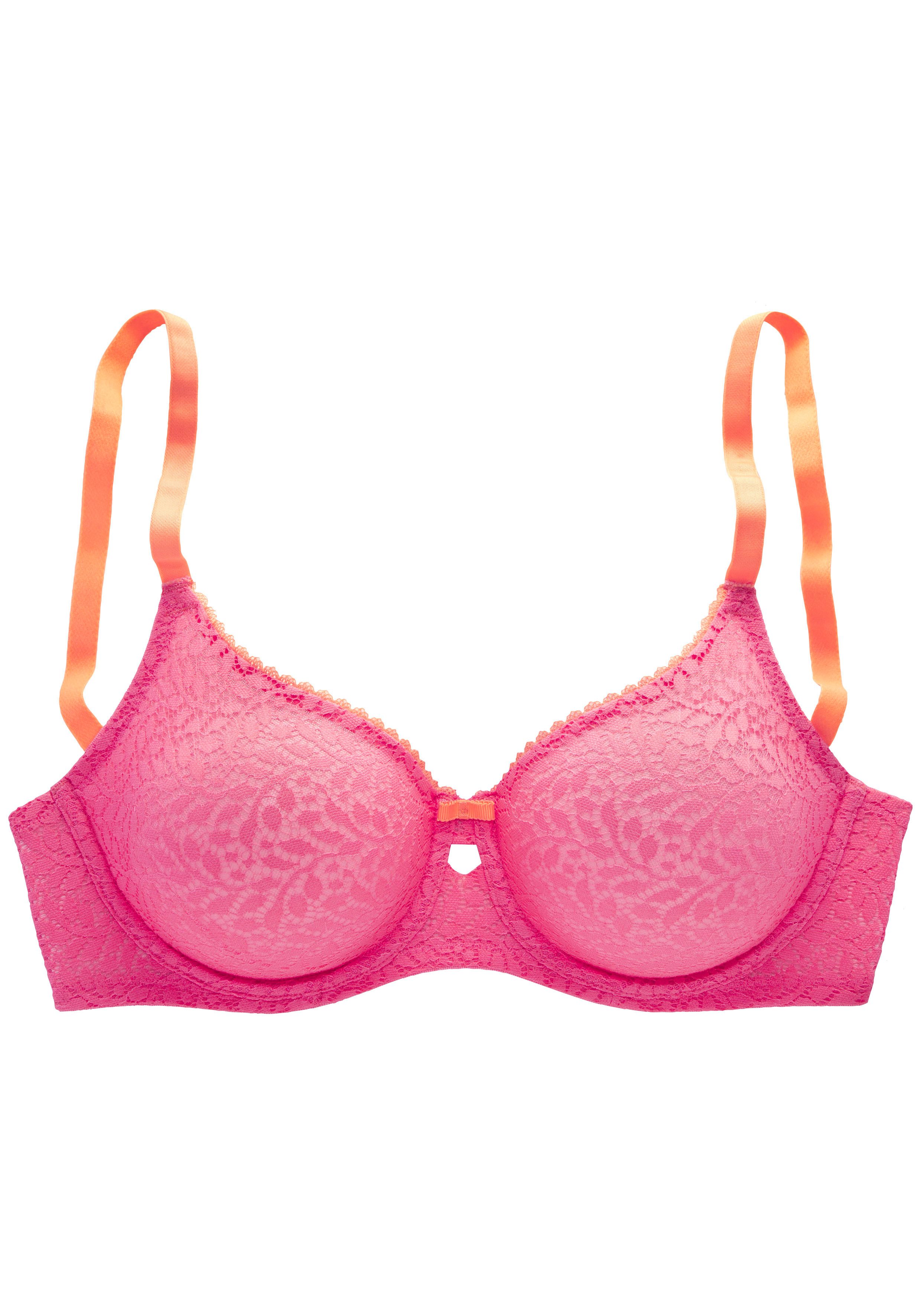 Nuance Minimizer-bh met beugel van licht transparante kant, lingerie