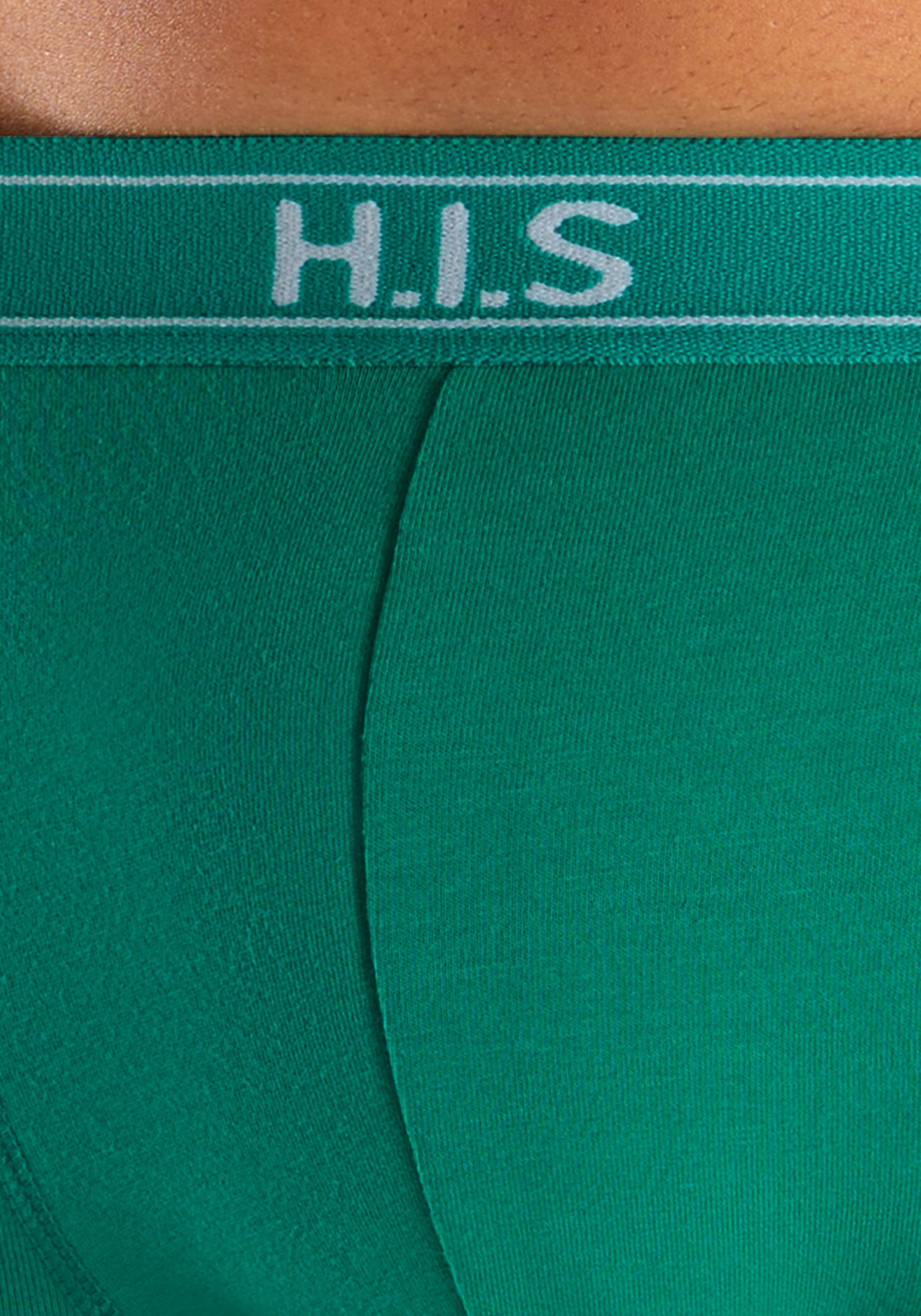 H.I.S Boxershort voor heren met strepen en logo op de band (set, 5 stuks)