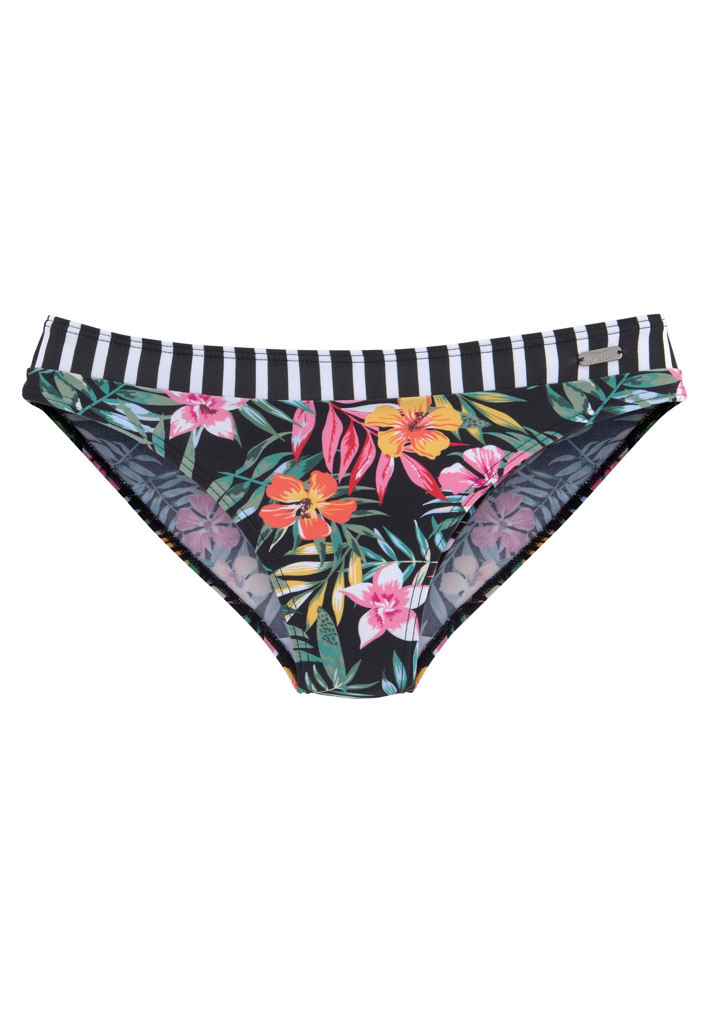 Venice Beach Bikinibroekje Summer in de patroonmix bikini broekjes maat 44 zwart