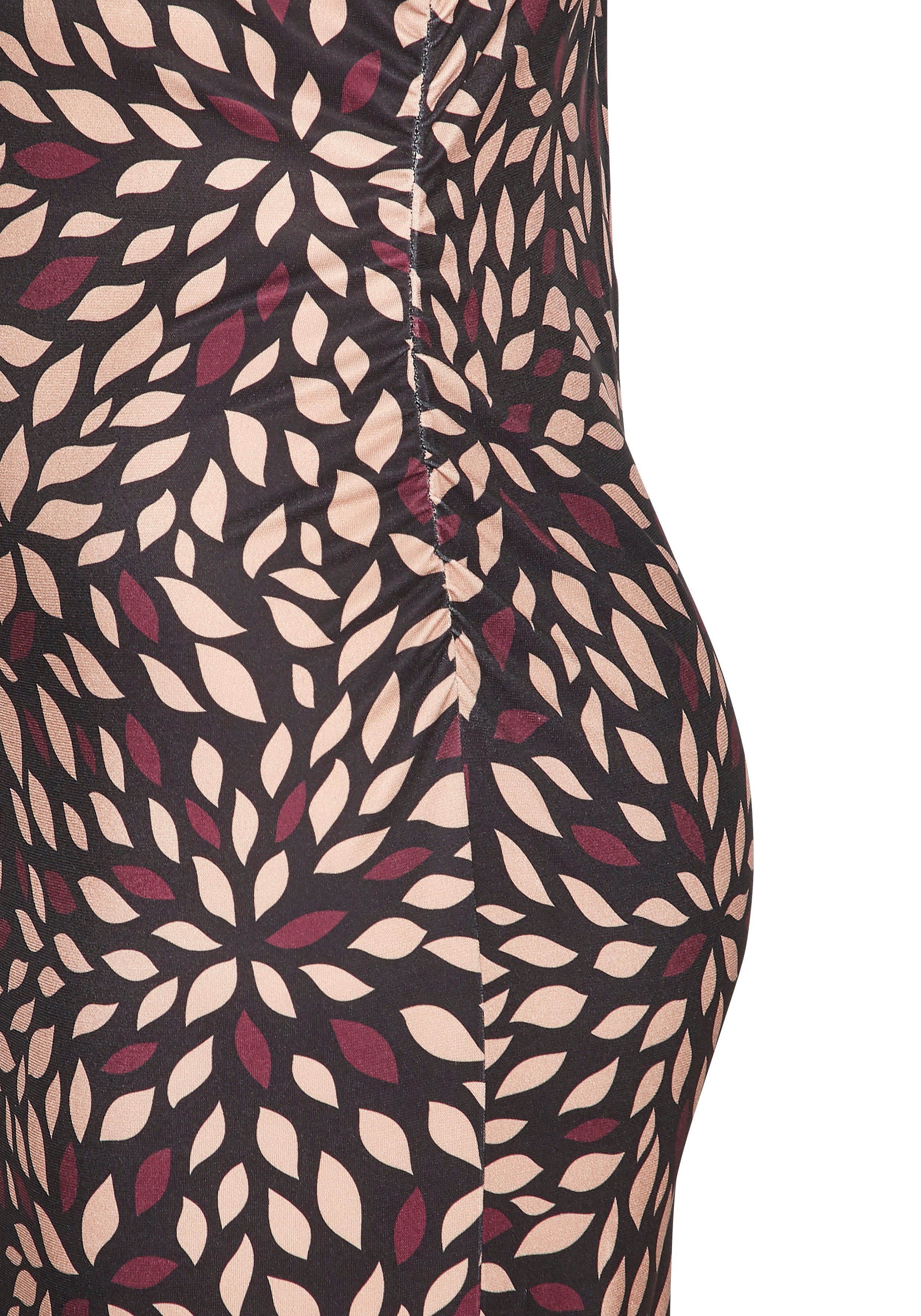 Lascana Midi-jurk met all-over print
