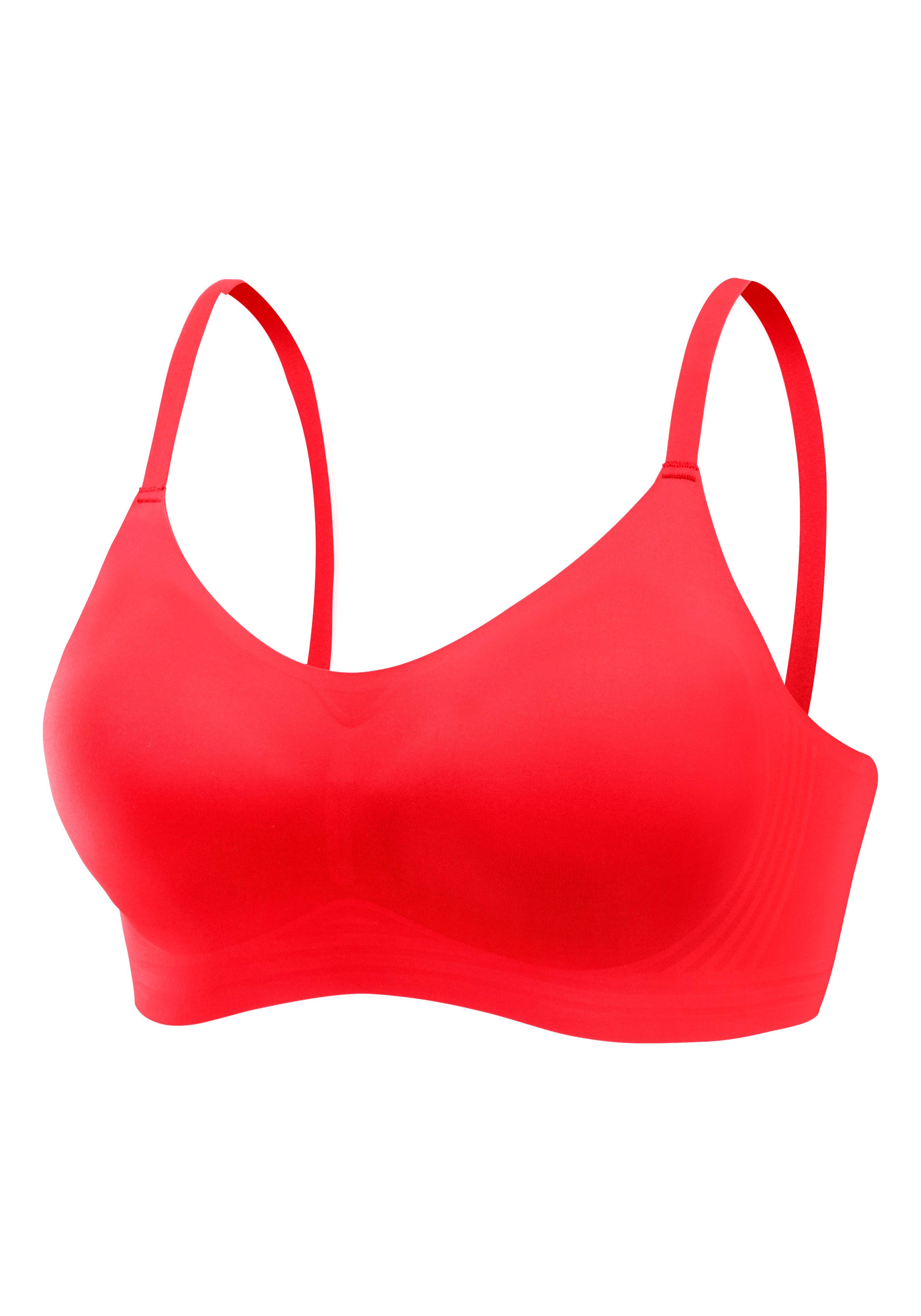 Nuance Bralette-bh NAADLOOS zonder beugels, met verwijderbaar push-up kussen, basic lingerie