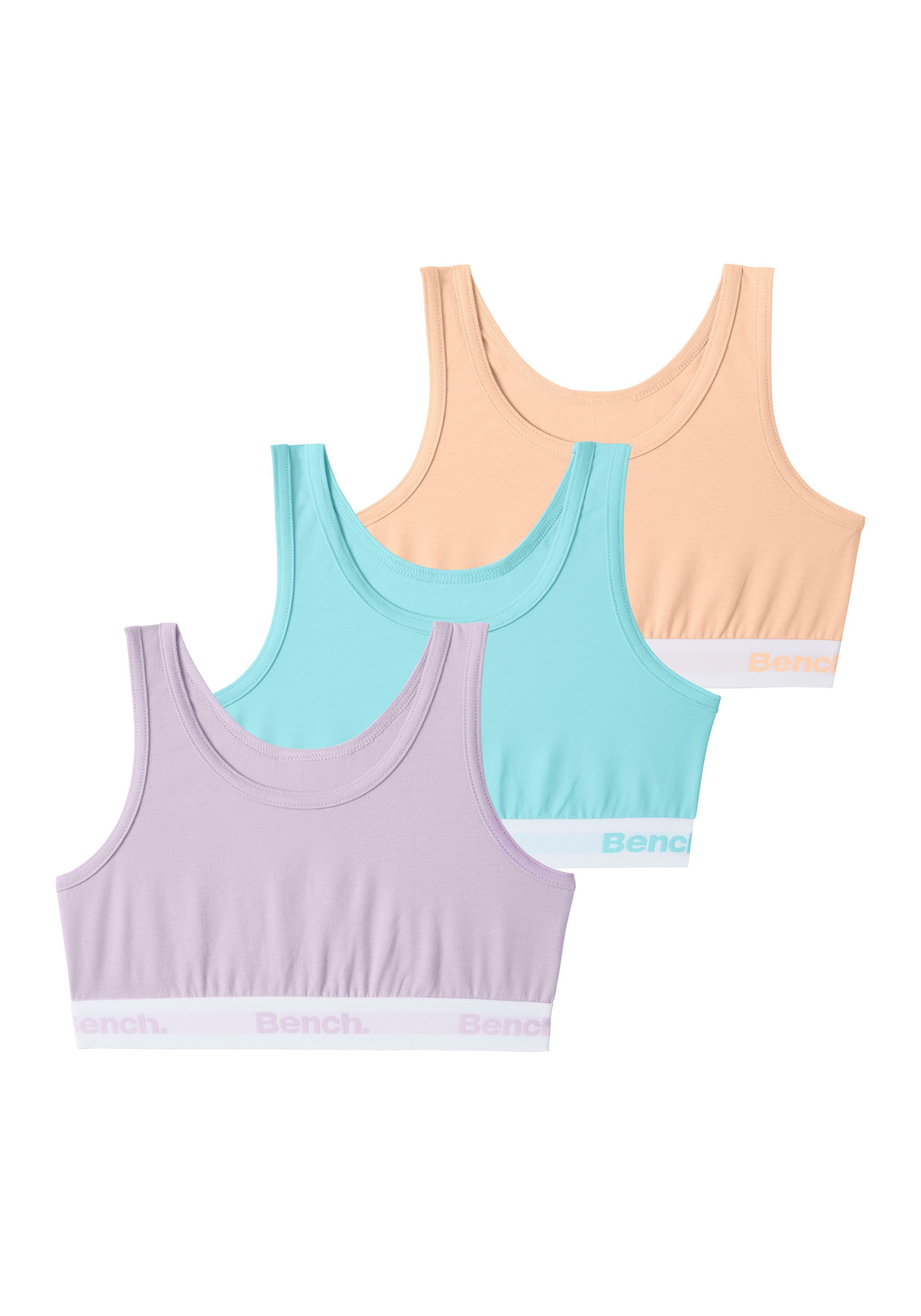 Bench. Bustier met logo-weefband (set, 3-delig)