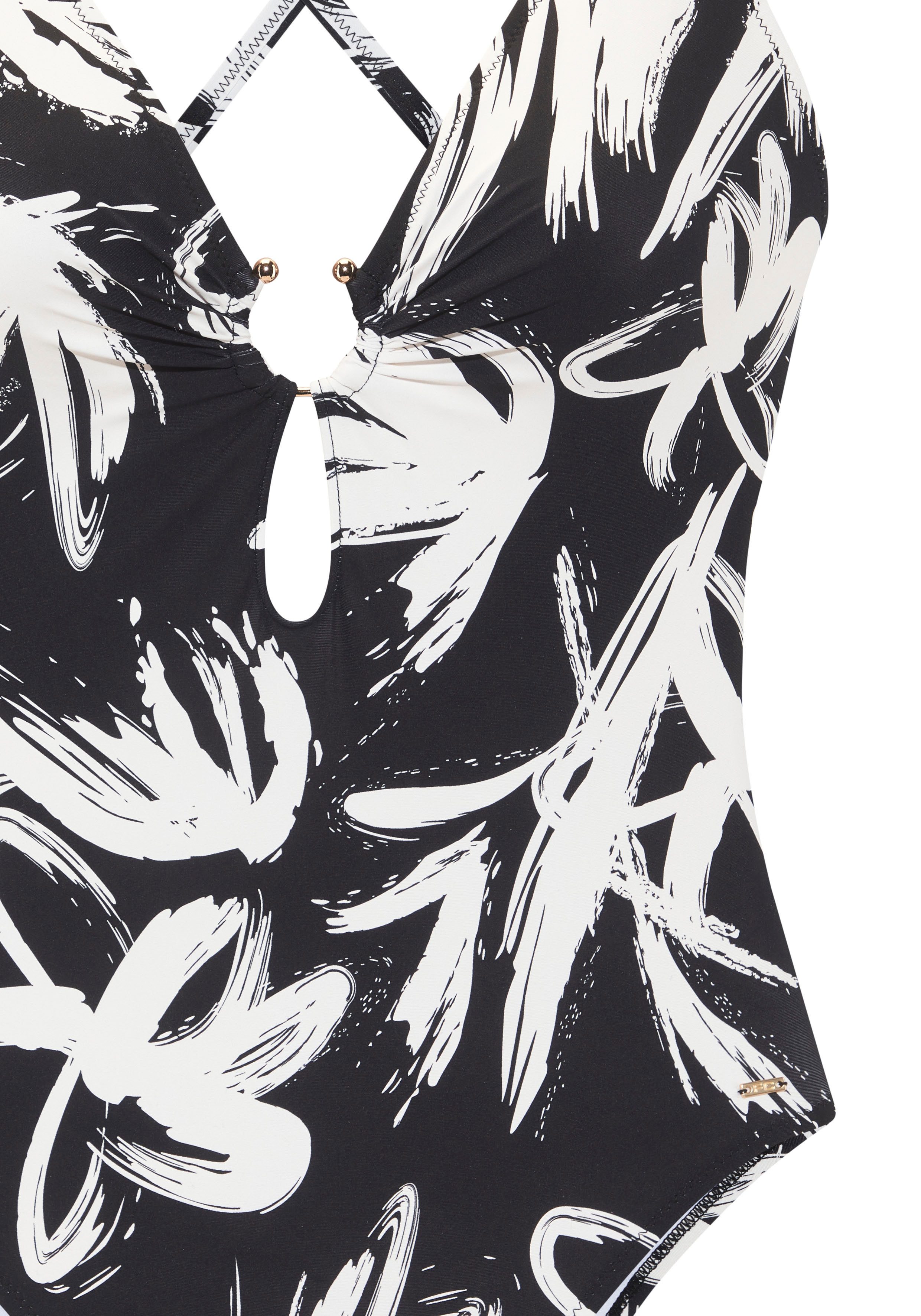 French Connection Badpak met modieuze all-over print
