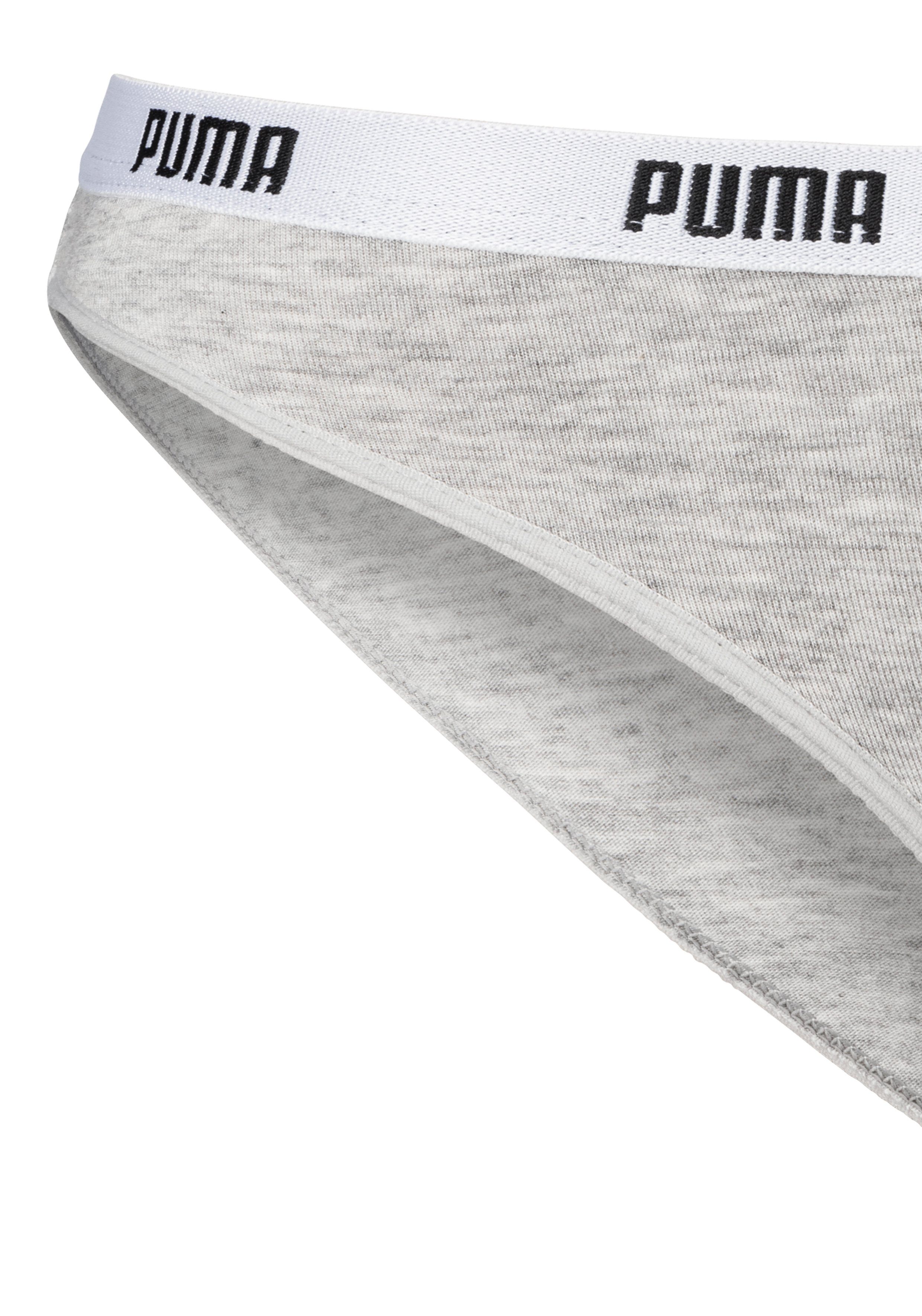 PUMA Bikinibroekje Iconic met smalle logo-weefband (2 stuks, Set van 2)