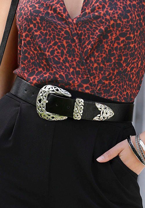 Lascana Heupriem Broekriem met gesp in western-look, riem, jeansriem, westernriem