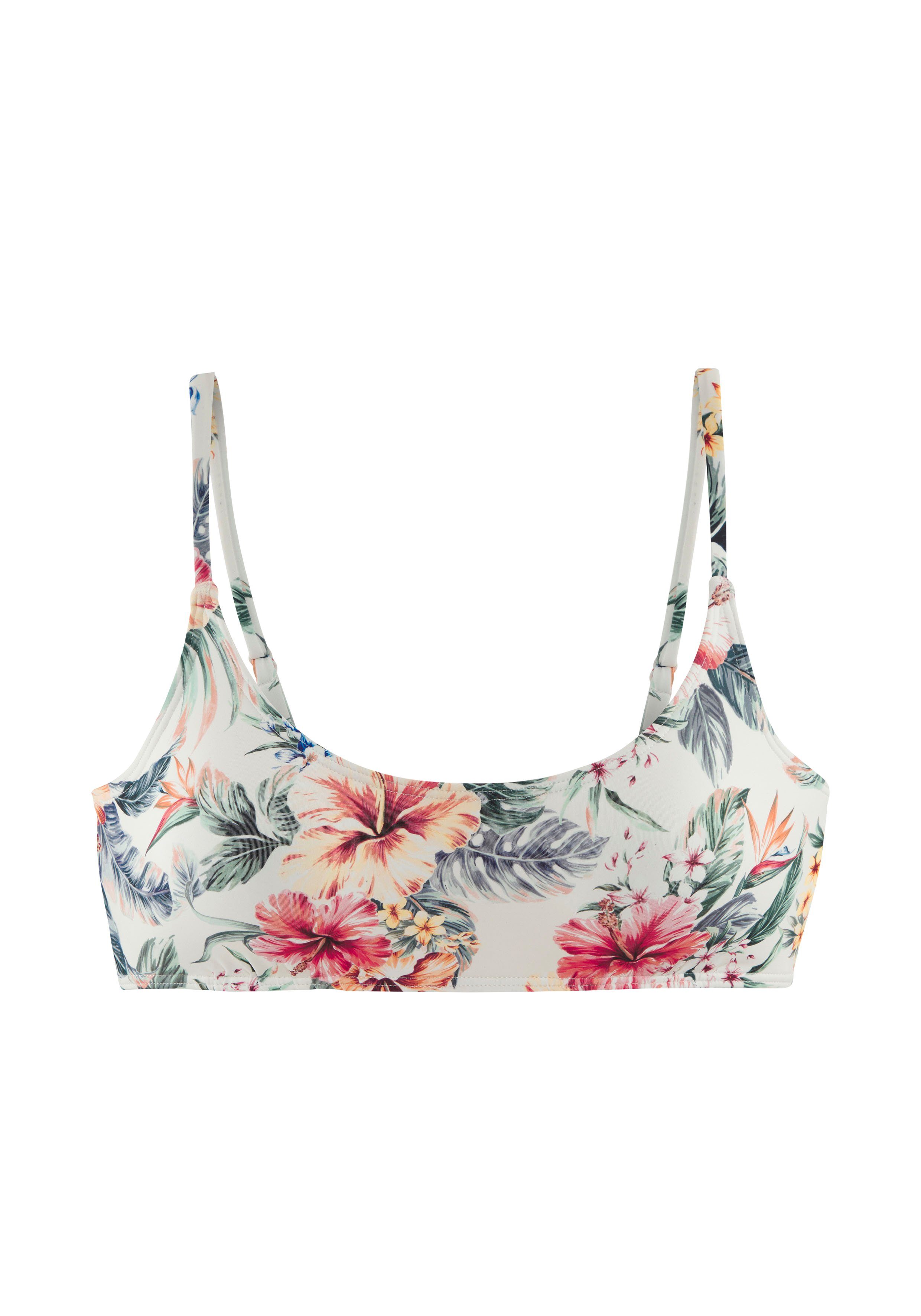 Lascana Bustierbikinitop Salsa met mooie bloemenprint