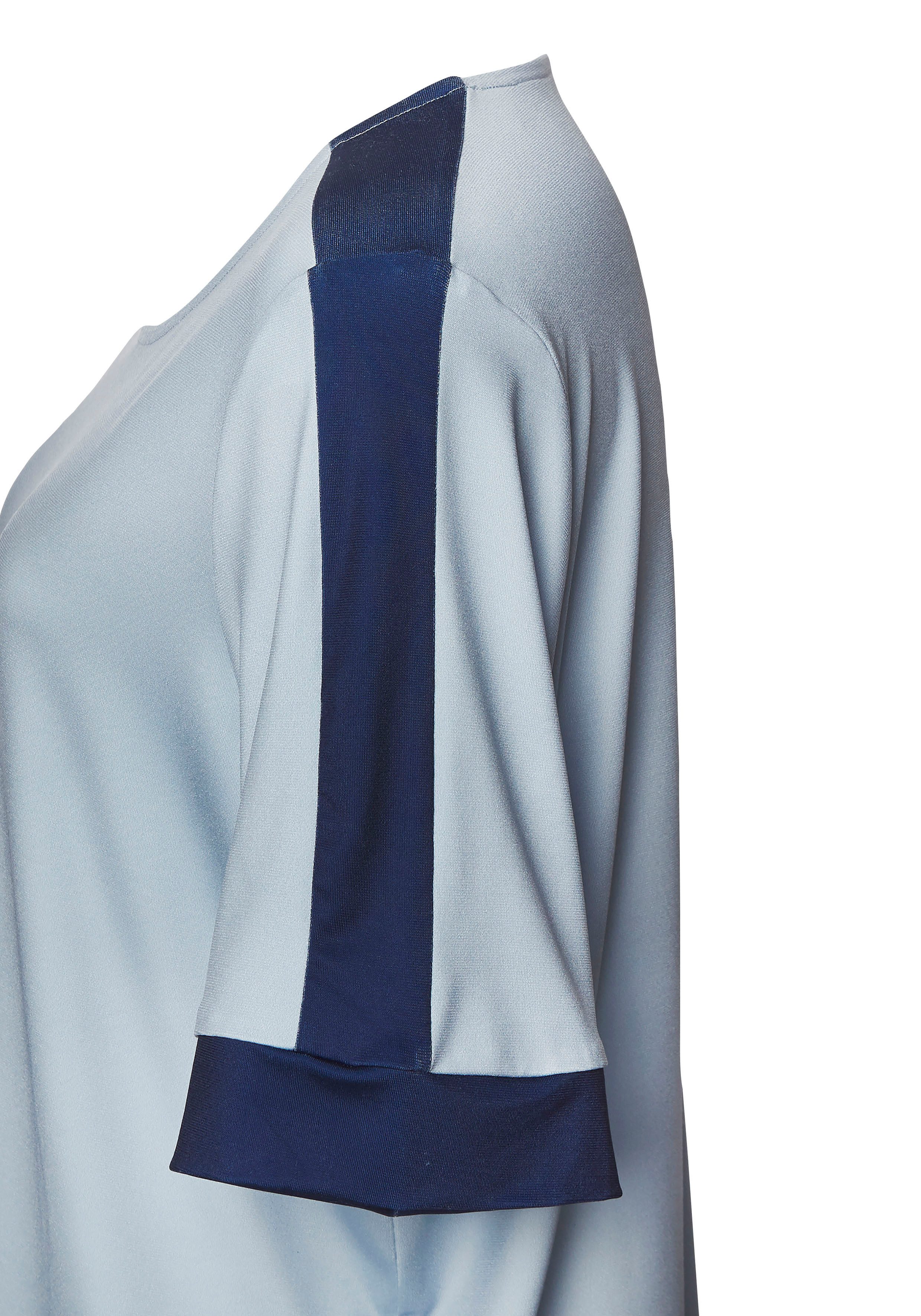 Vivance Shirt met korte mouwen met sportieve contraststrepen