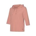 s.oliver red label beachwear hoodie van duurzaam ribbreisel roze