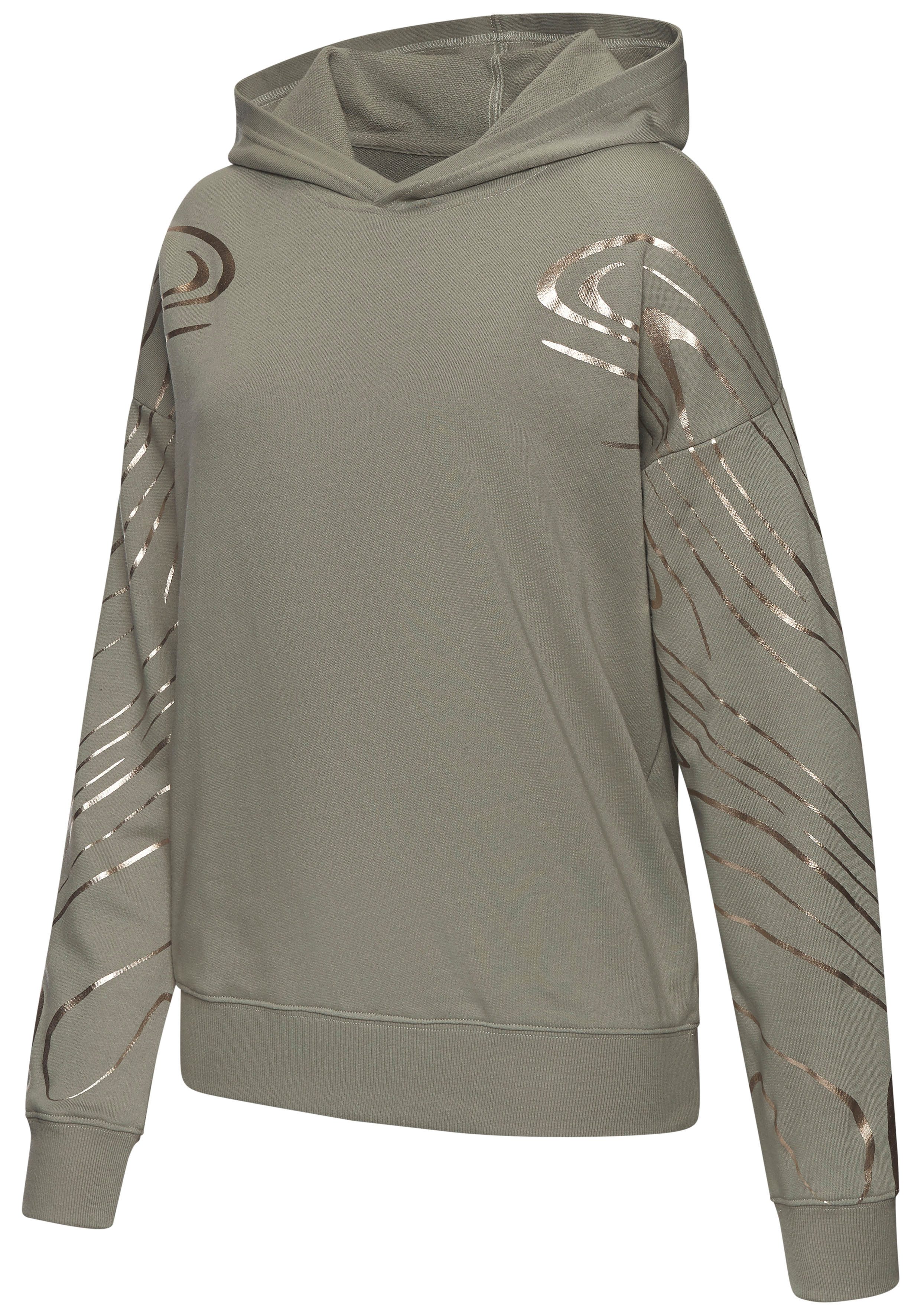 active by Lascana Hoodie met glanzende print