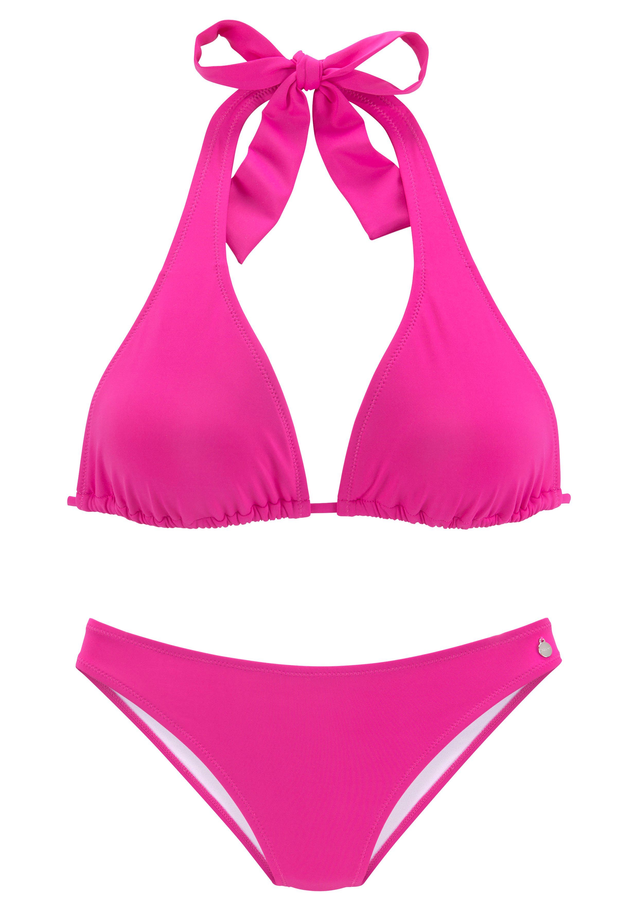 Lascana Triangelbikini in 5 draagvarianten triangel bikini's maat 34 roze