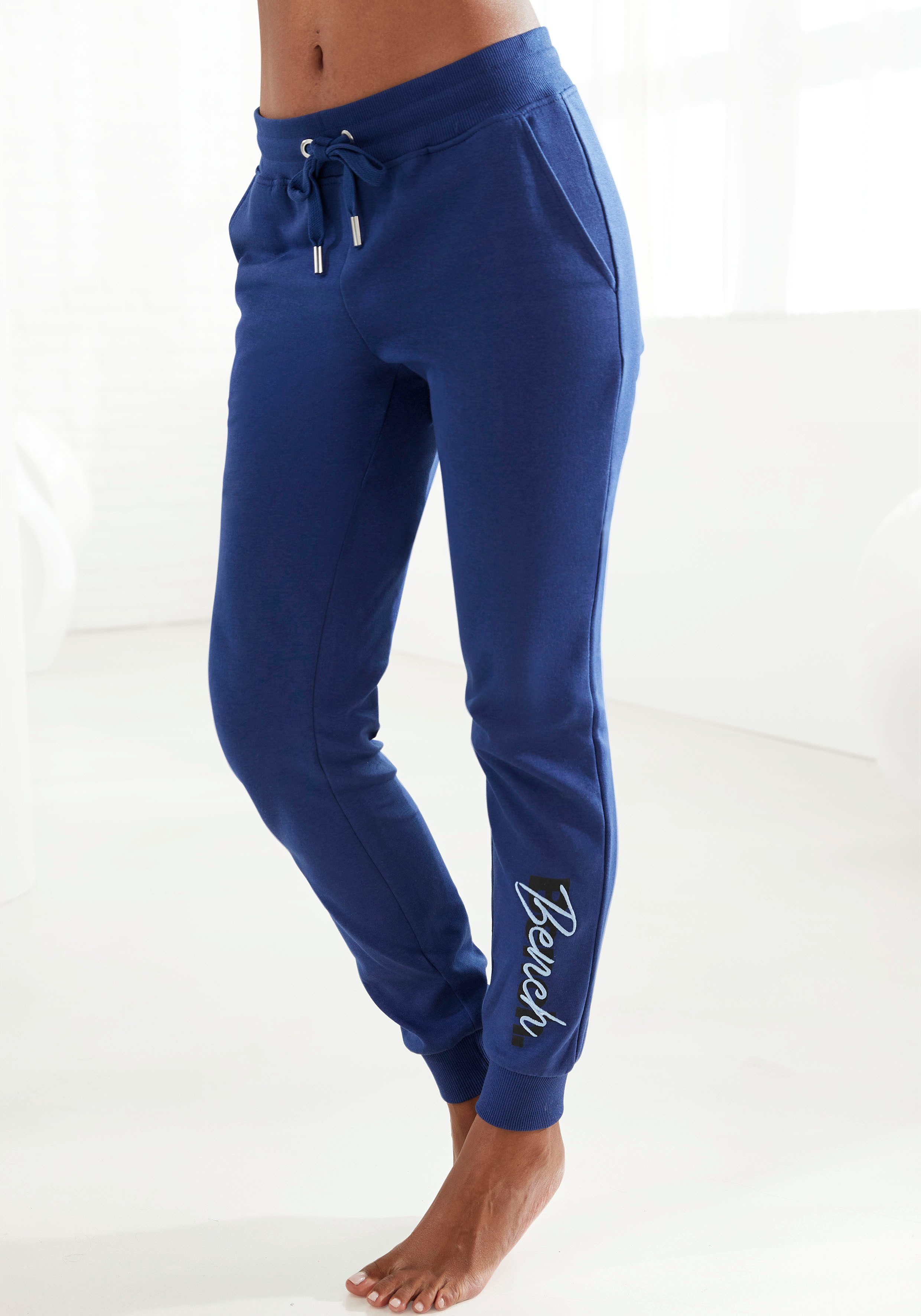 Bench. Loungewear Sweatpants met logoprint en borduurwerk, loungewear