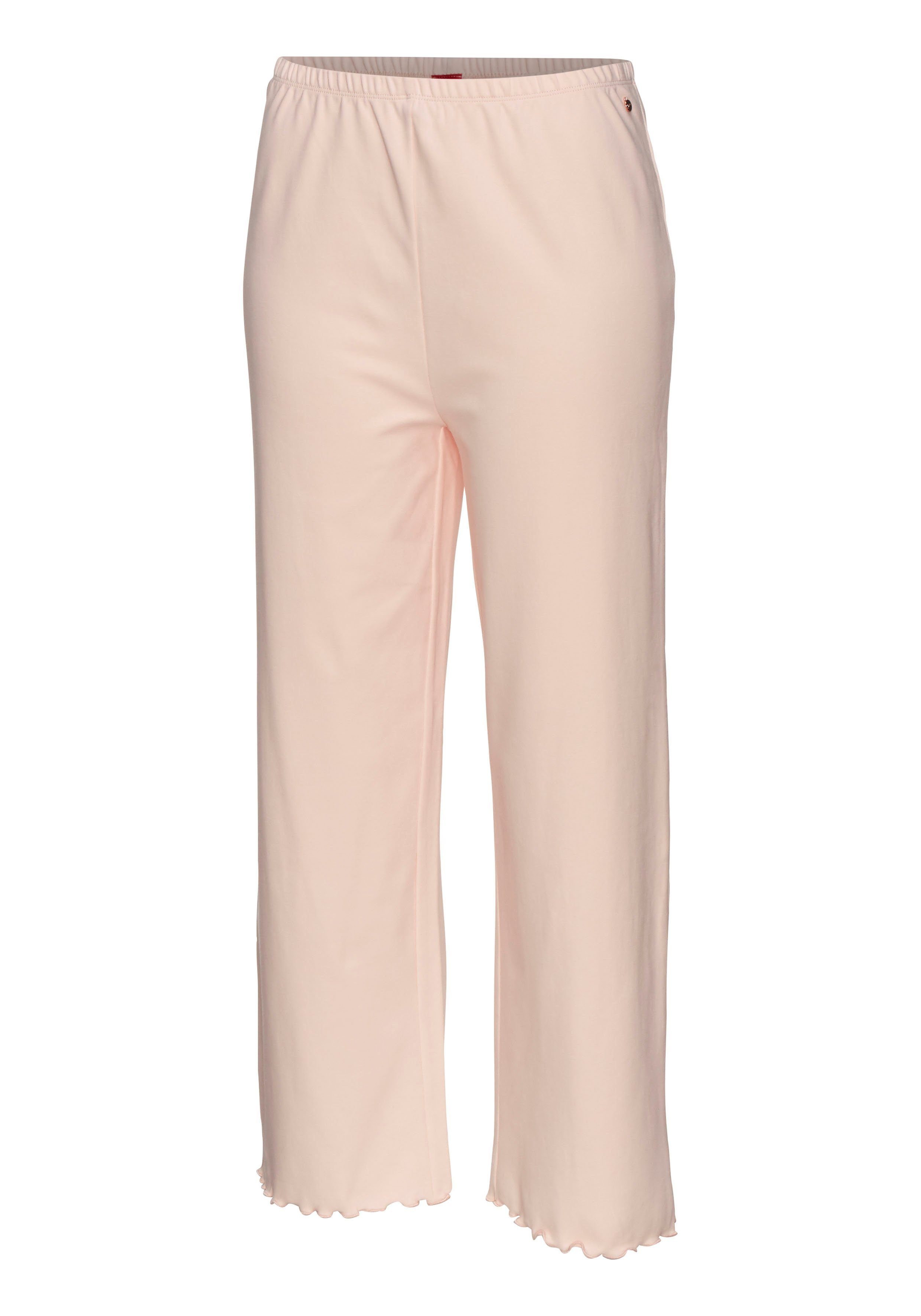 s.Oliver RED LABEL Beachwear Pyjamabroek met babylockzoom pyjama's maat 32 (34) roze