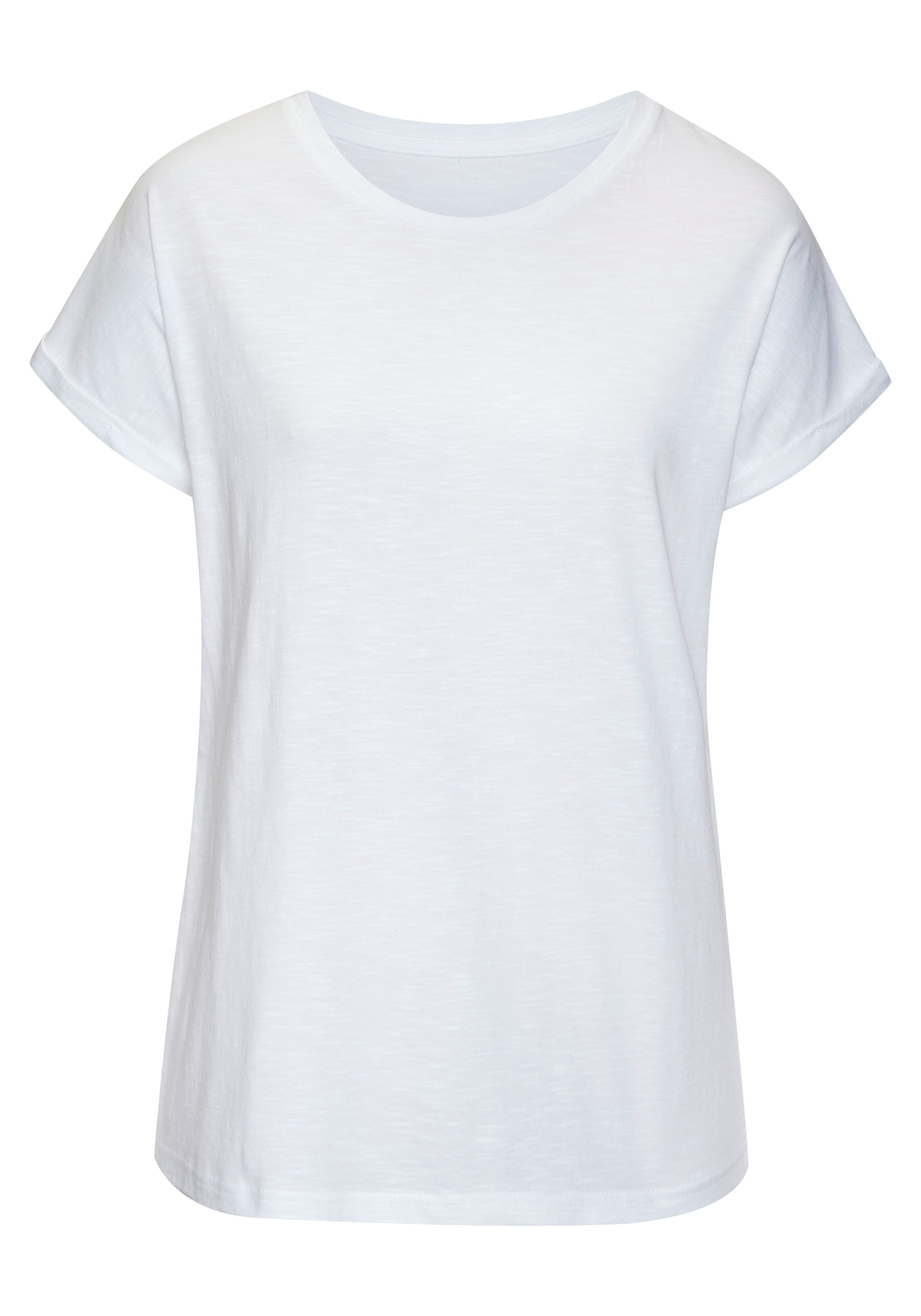 Vivance T-shirt In een zachte katoenkwaliteit shirts maat 44/46 wit