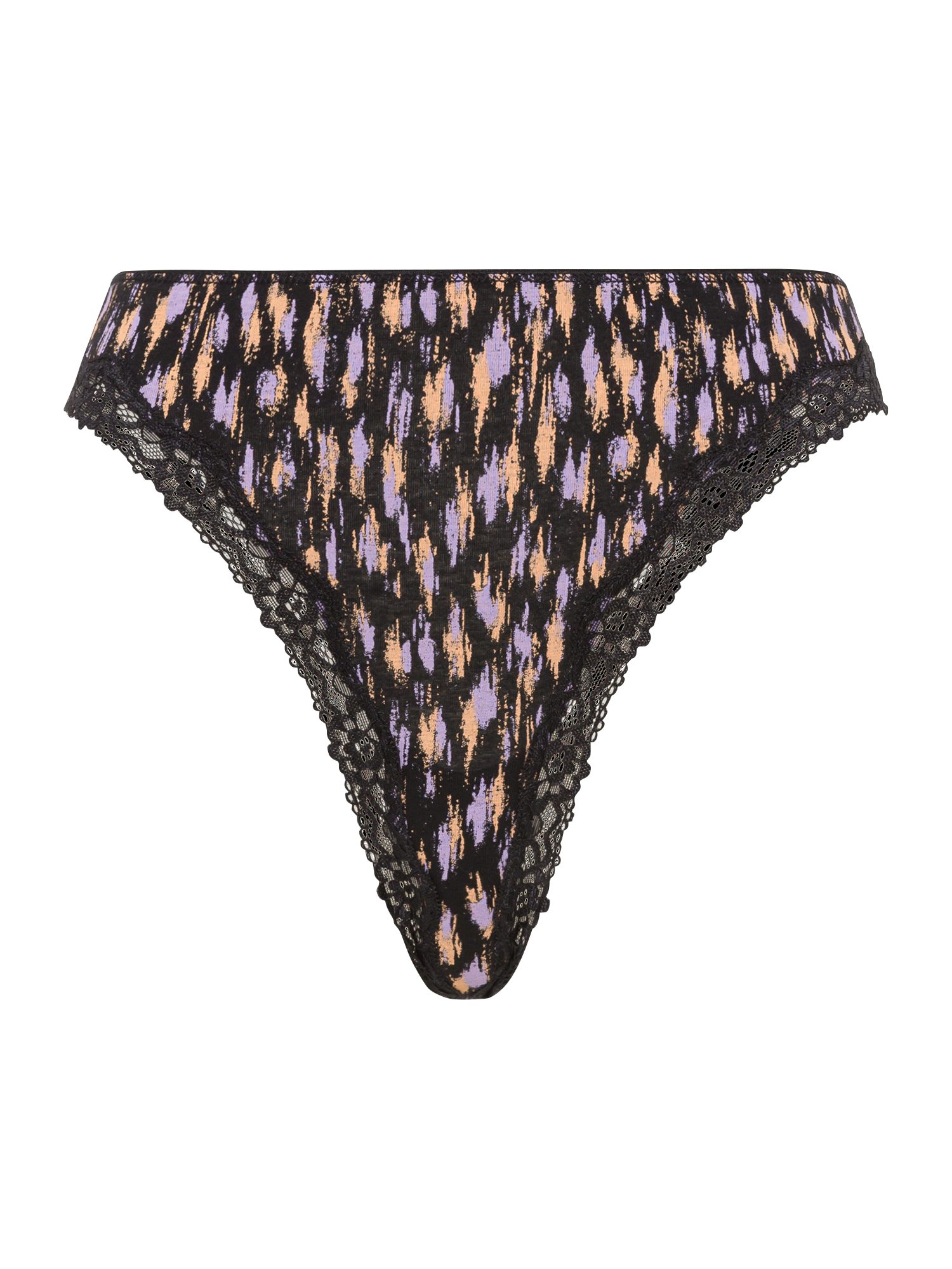 LSCN by LASCANA String met delicate kant-bies (1 stuk) strings maat 36/38 zwart