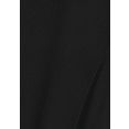 lascana shirt met korte mouwen in basic stijl zwart