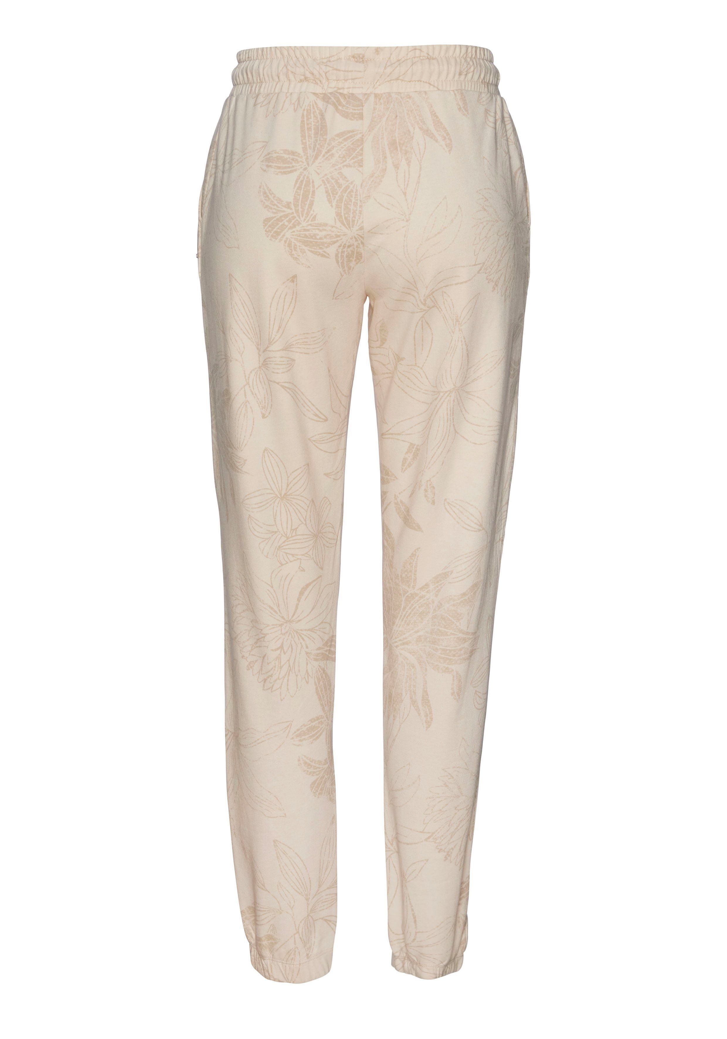Lascana Loungebroek met bloemen alloverprint, loungepak