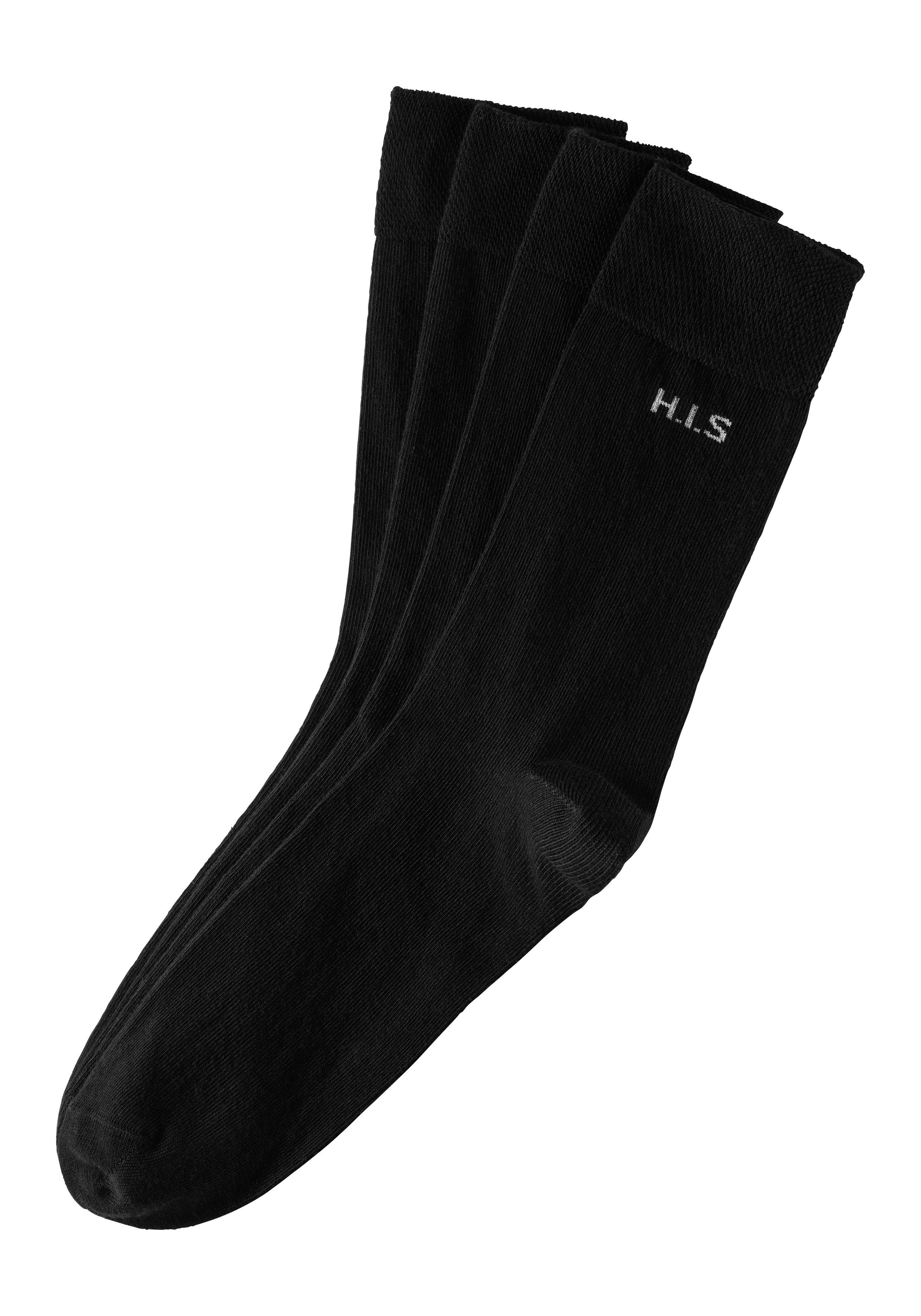 H.I.S Sokken met knelvrije boord (set, 4 paar)