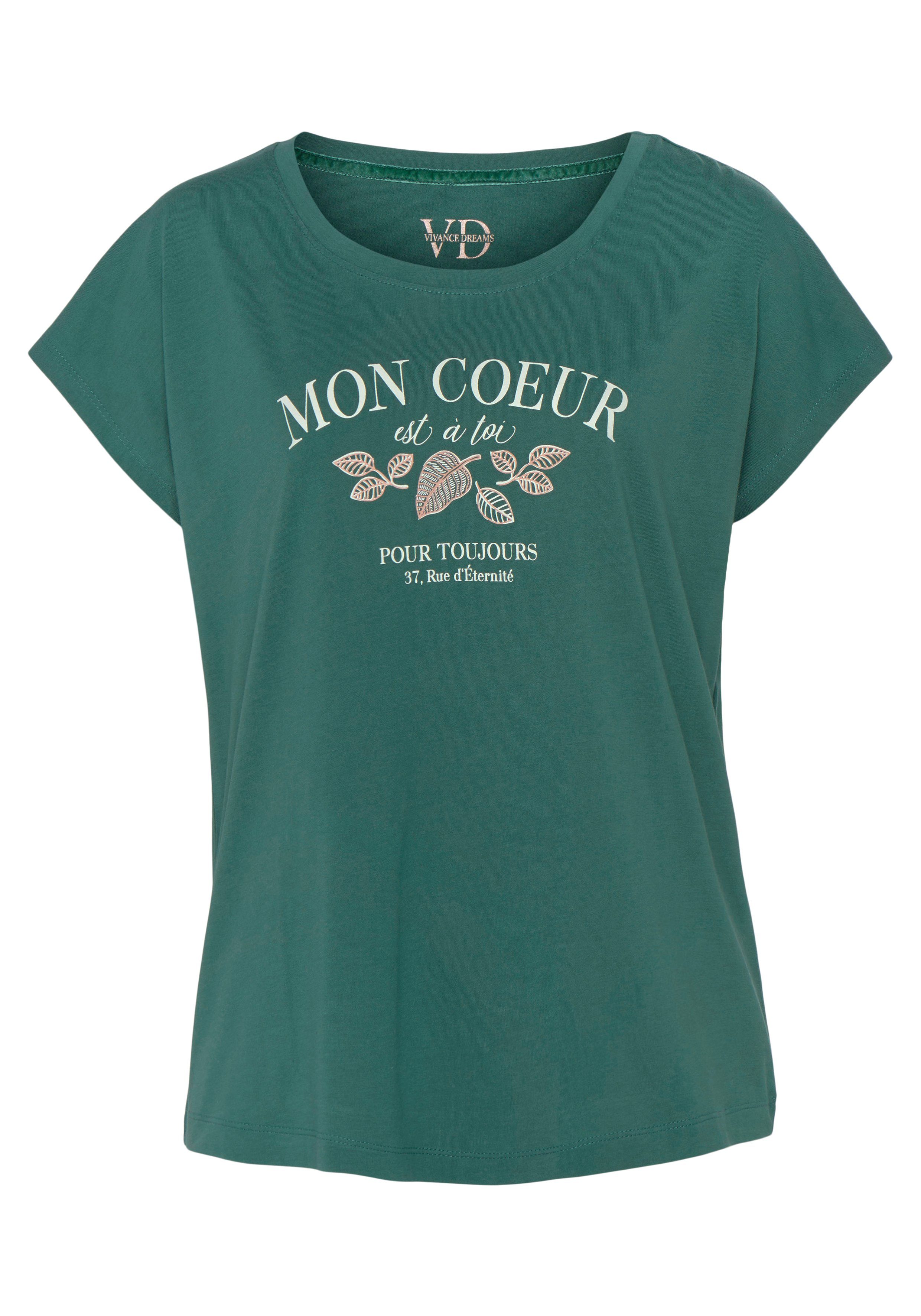 Vivance Dreams Pyjama top met herfstige frontprint