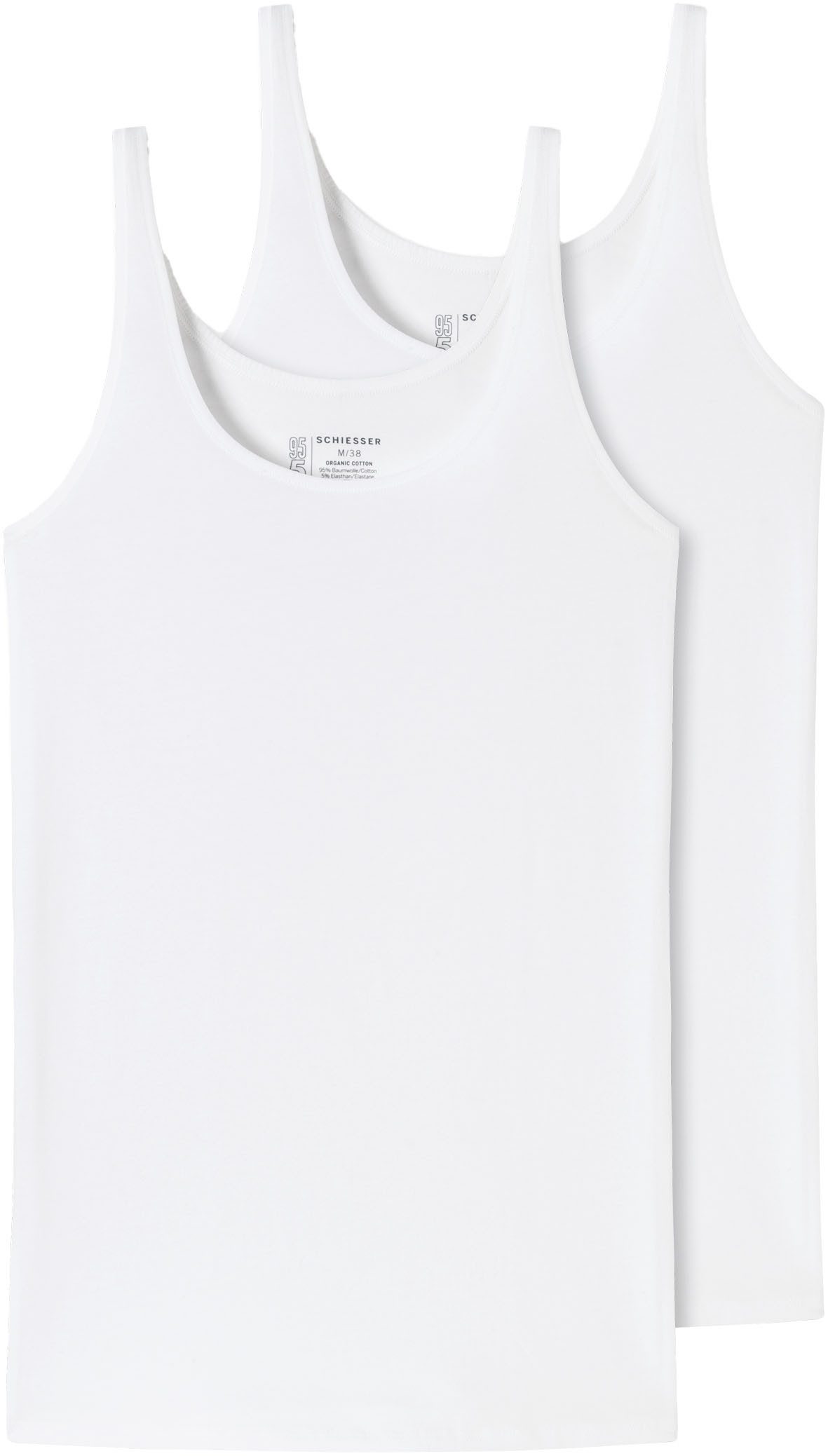 Schiesser Hemd "95/5" met elastische single-jersey kwaliteit (Set van 2)