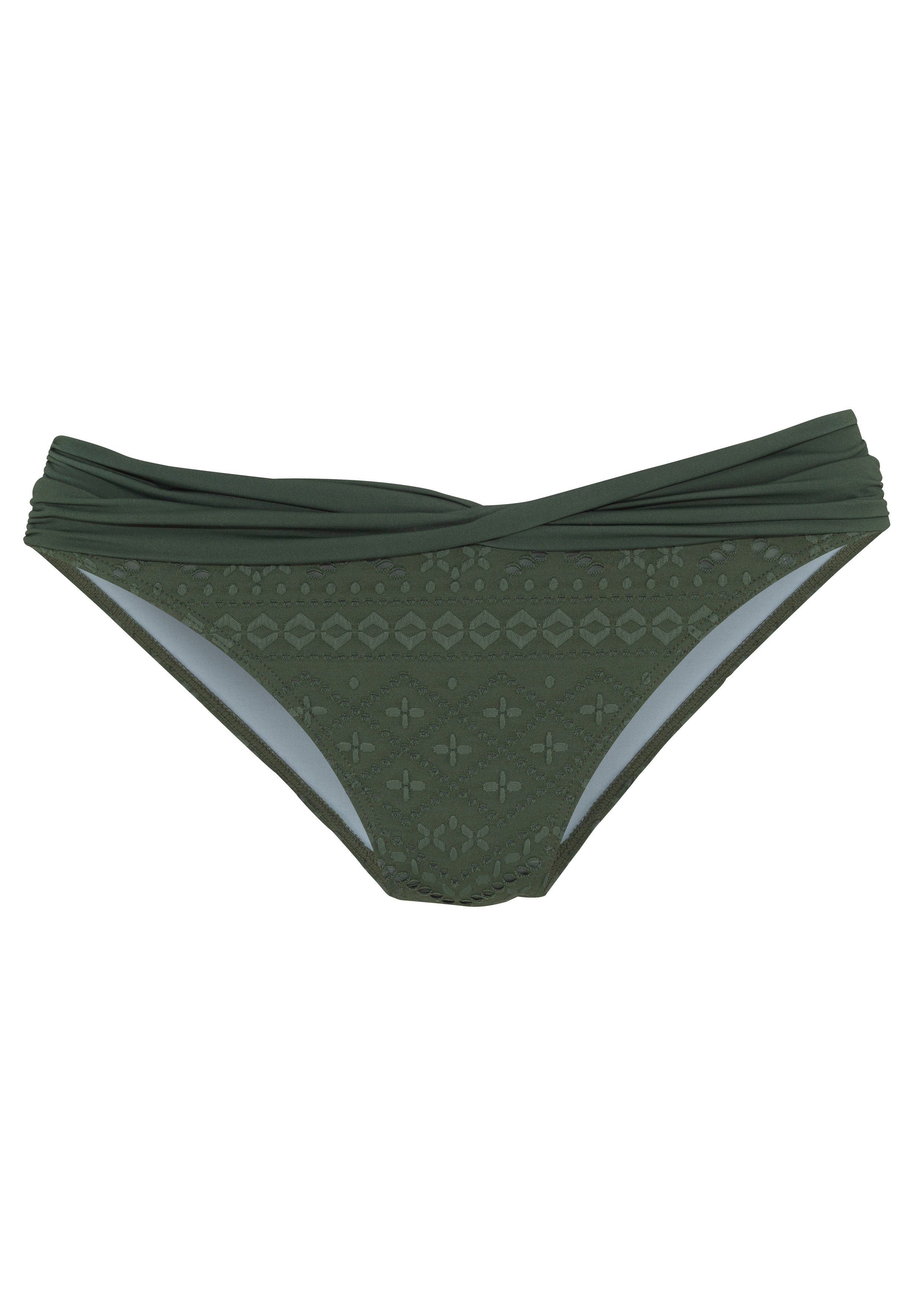 Lascana Bikinibroekje Omara van gerecycled materiaal bikini broekjes maat 36 groen