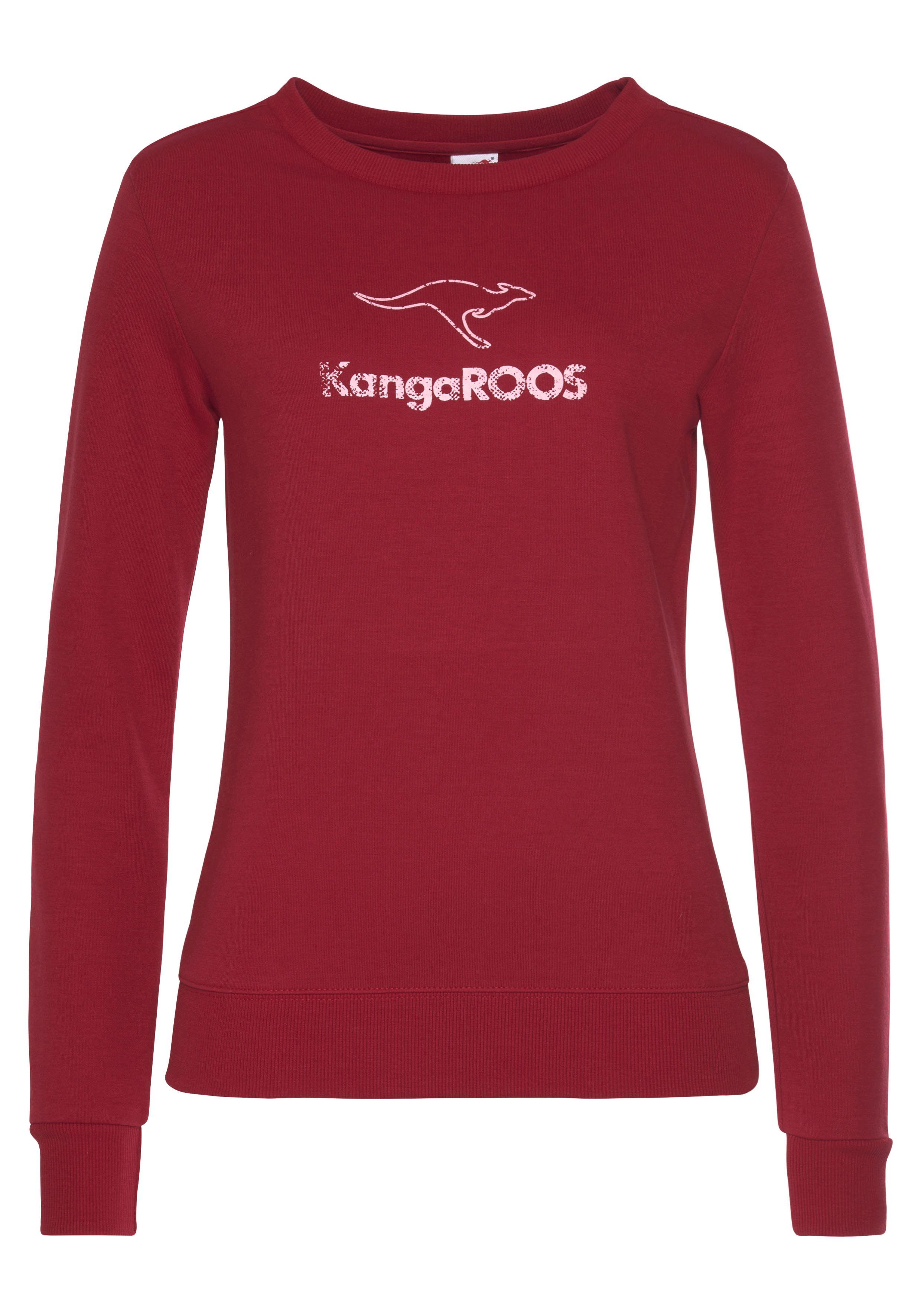 KangaROOS Sweatshirt met contrasterende logoprint, loungepak