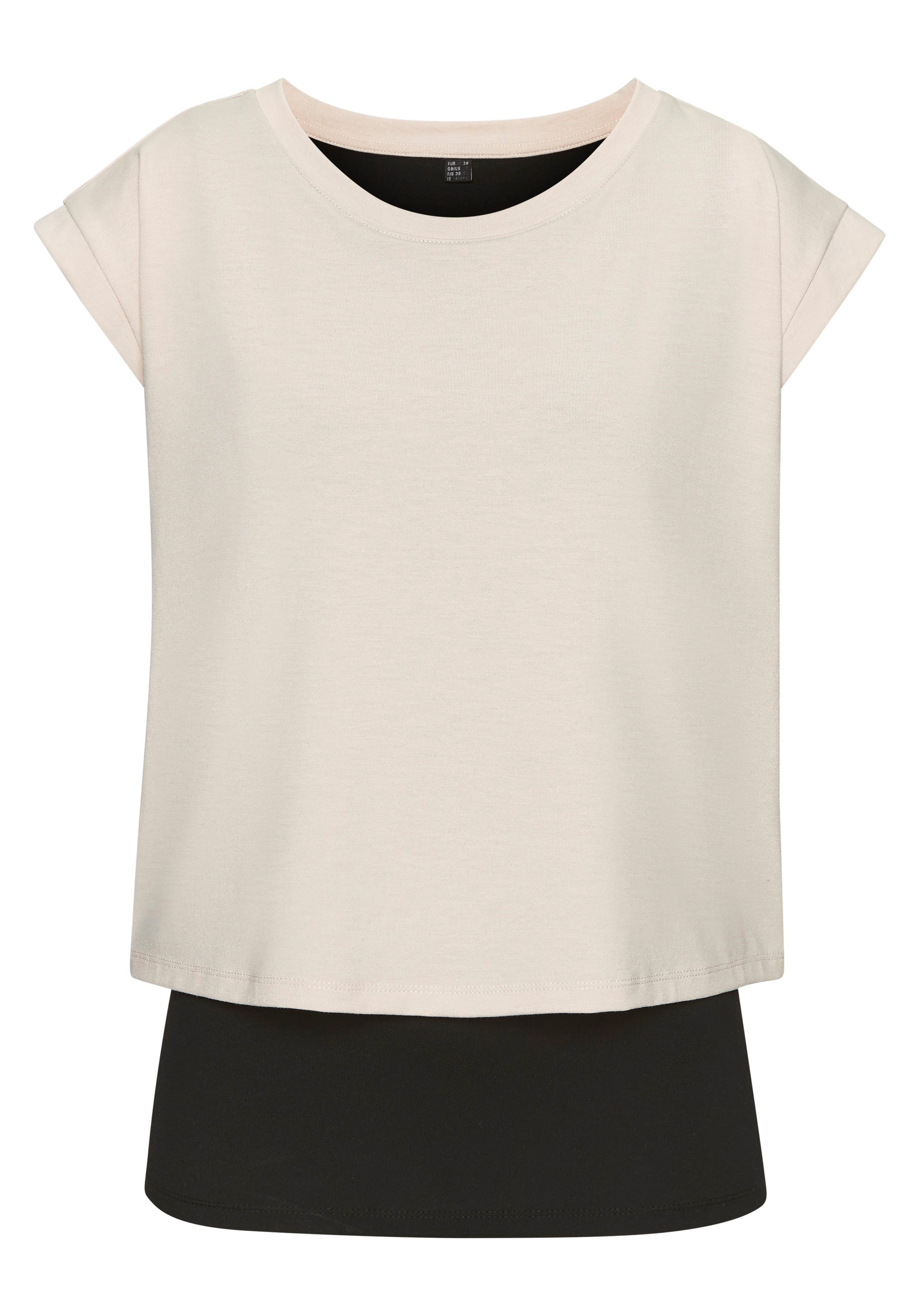 active by Lascana Layer-shirt 2-in-1 t-shirt in laagjesdesign