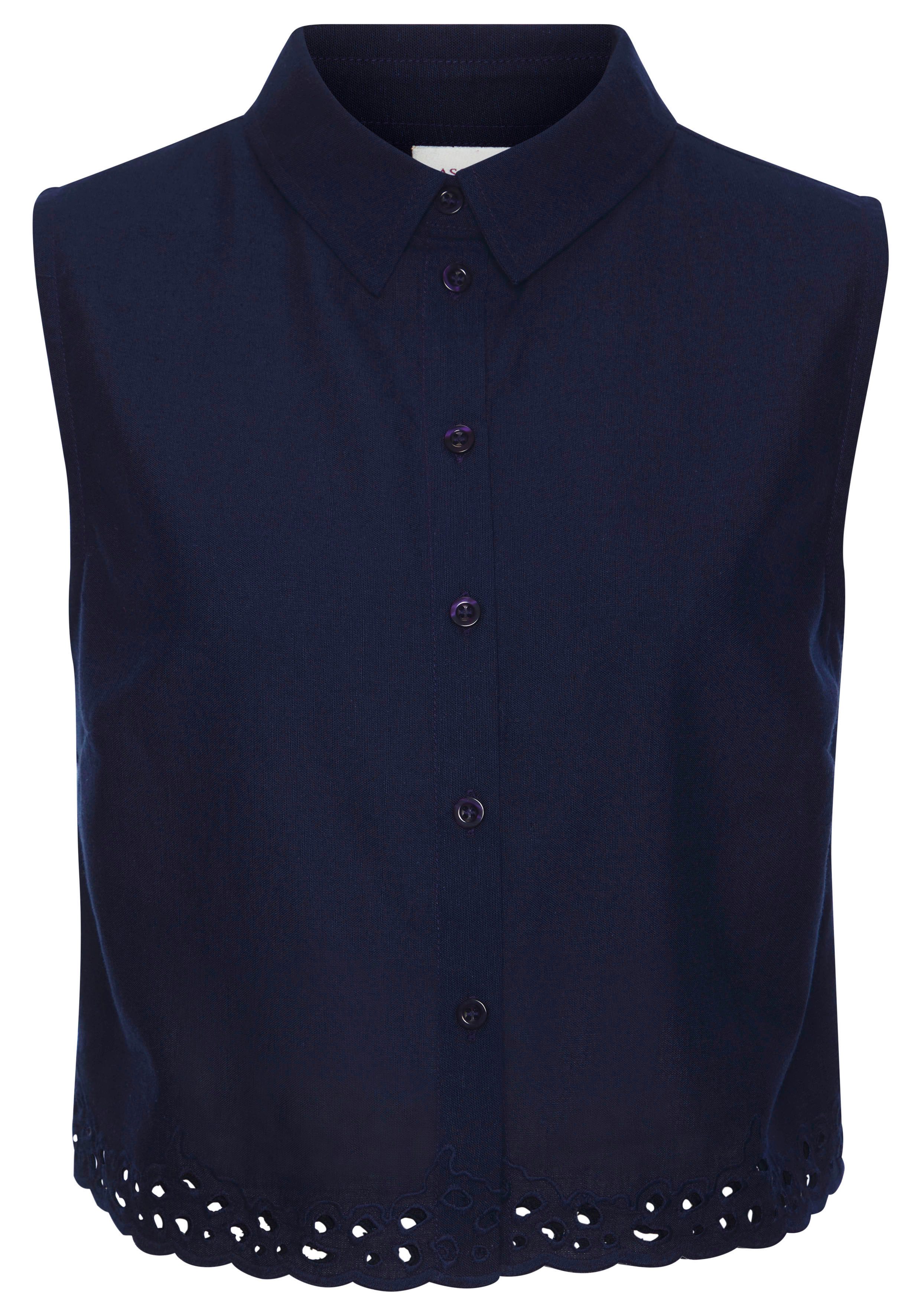 Lascana Top met haakapplicatie, linnen blouse, zomertop, casual