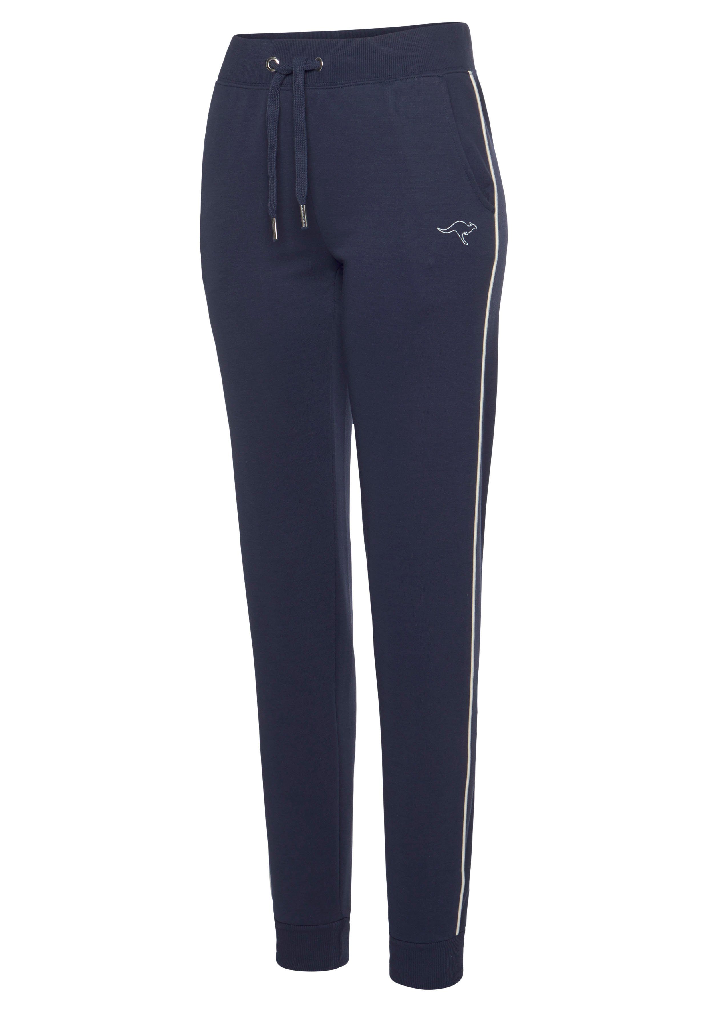 KangaROOS Relaxbroek met contrasterende piping, loungepak
