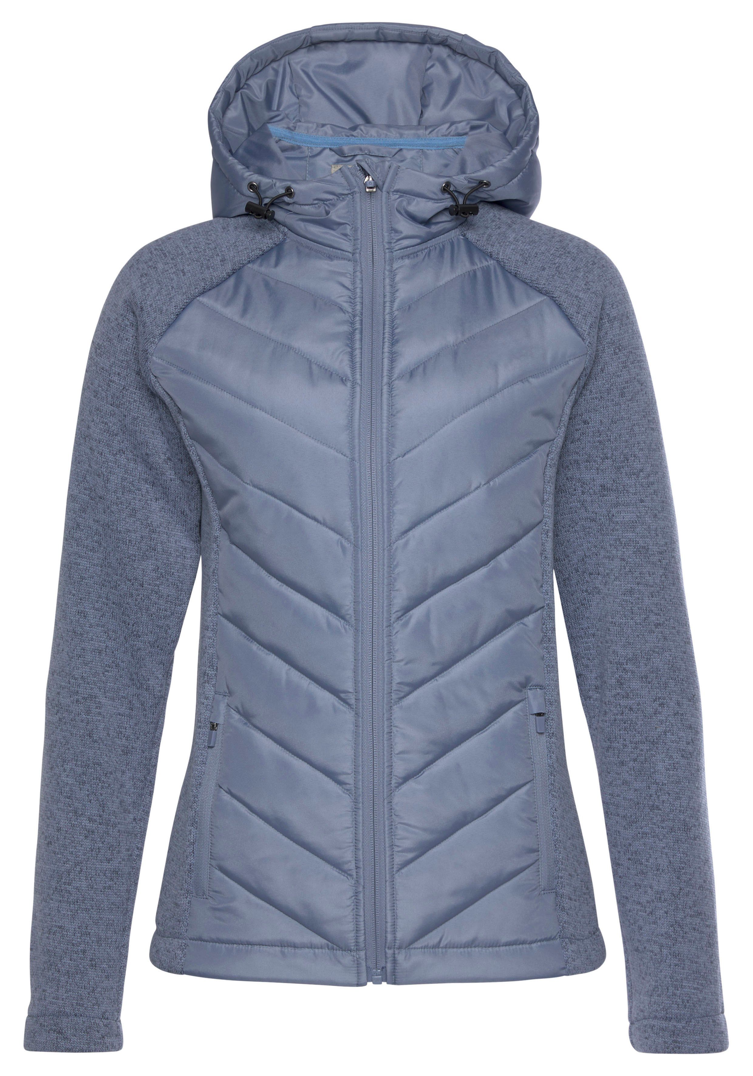 Vivance Gewatteerde jas met tricot-fleece-mouwen