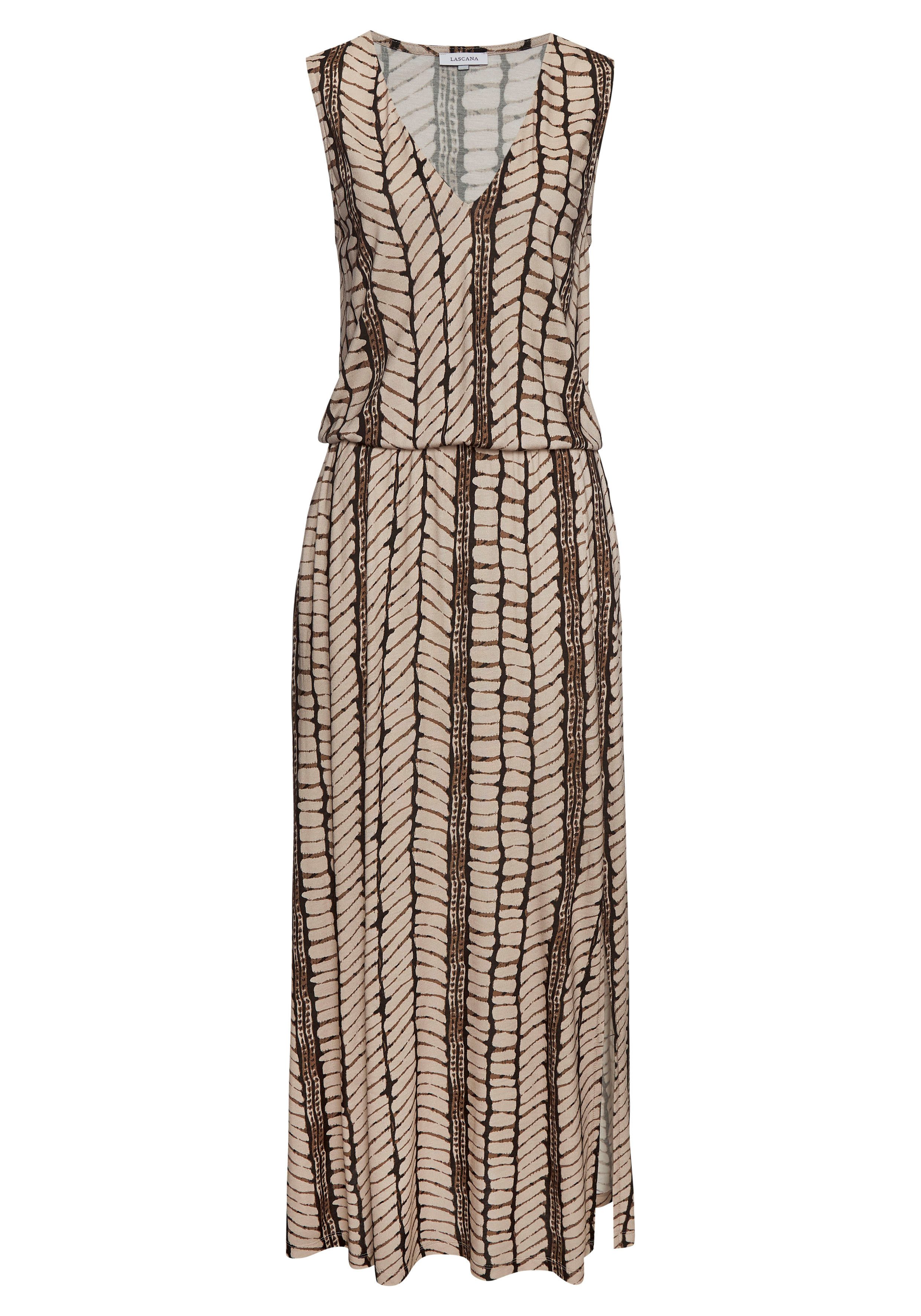Lascana Maxi-jurk strandkleding maat 34 bruin