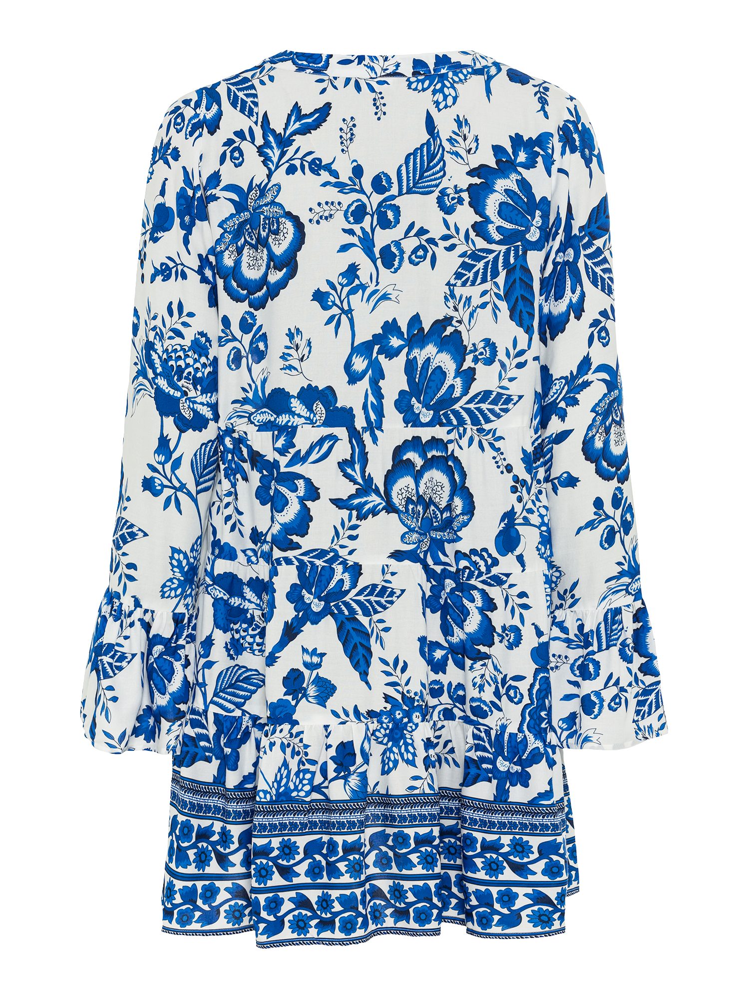 NU 20% KORTING: Lascana Lange blouse met kanten inzetstukken, tuniek, blousejurk, strandkleding