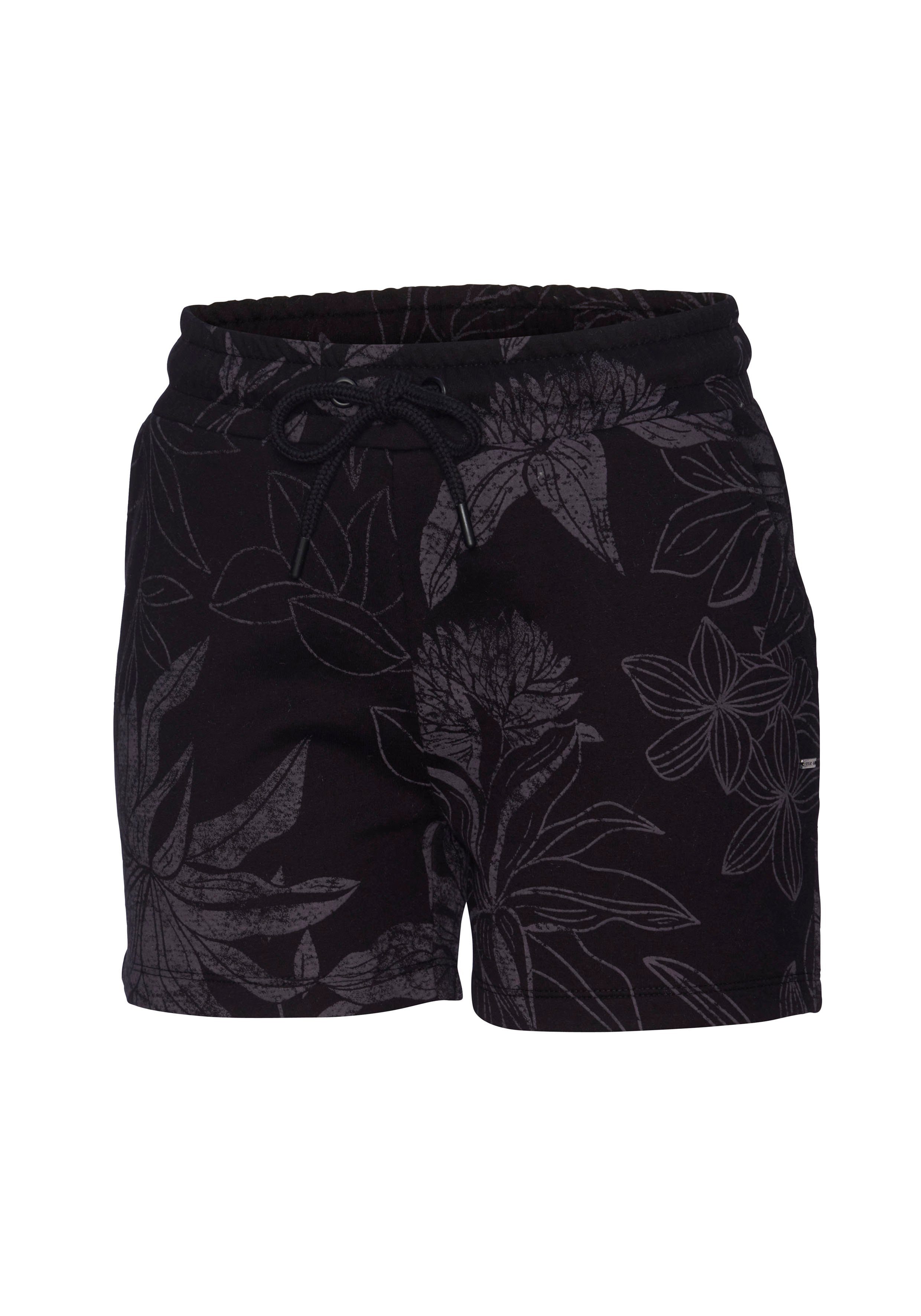 Lascana Relaxshorts met bloemen alloverprint, loungepak