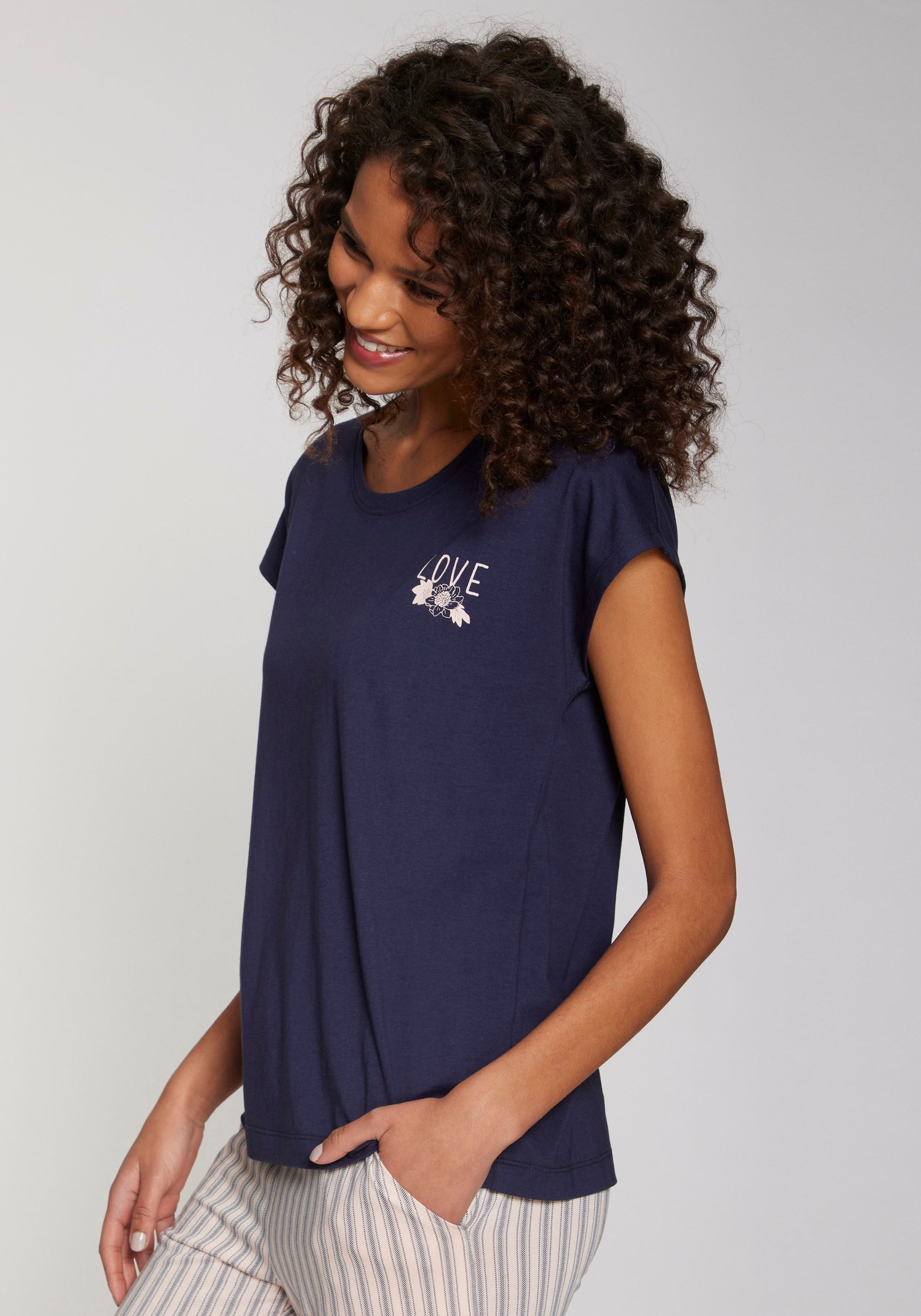 Vivance Dreams T-shirt met kleine print op de borst