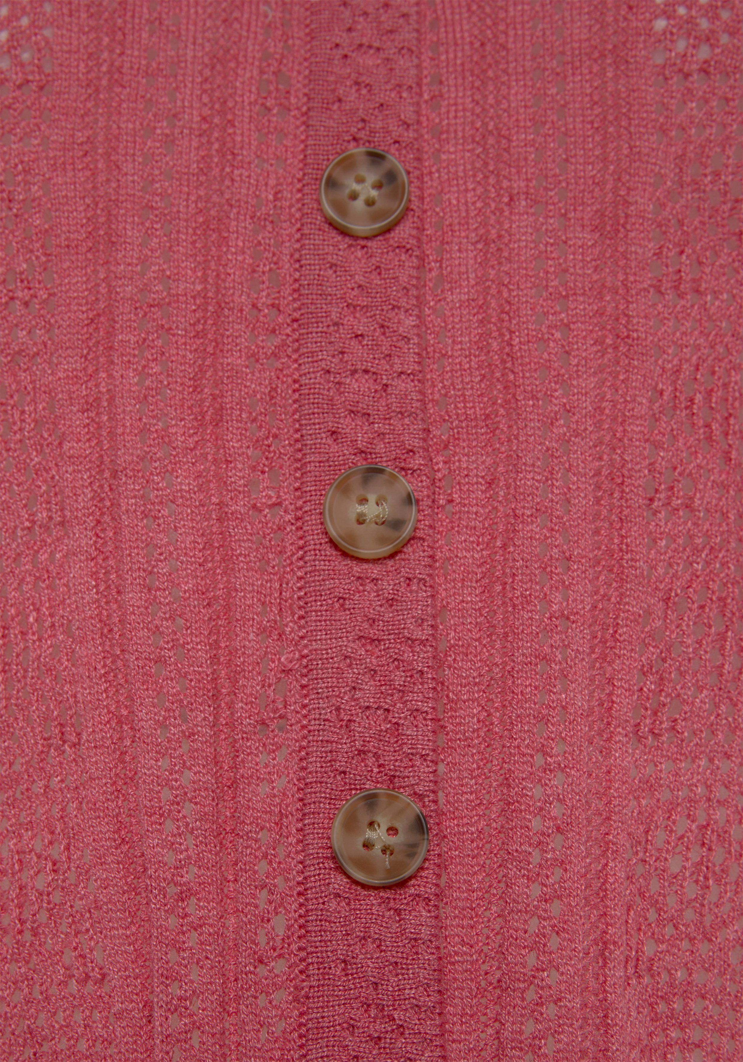 Vivance Shirt met korte mouwen Met sierknopjeslijst en smok-details