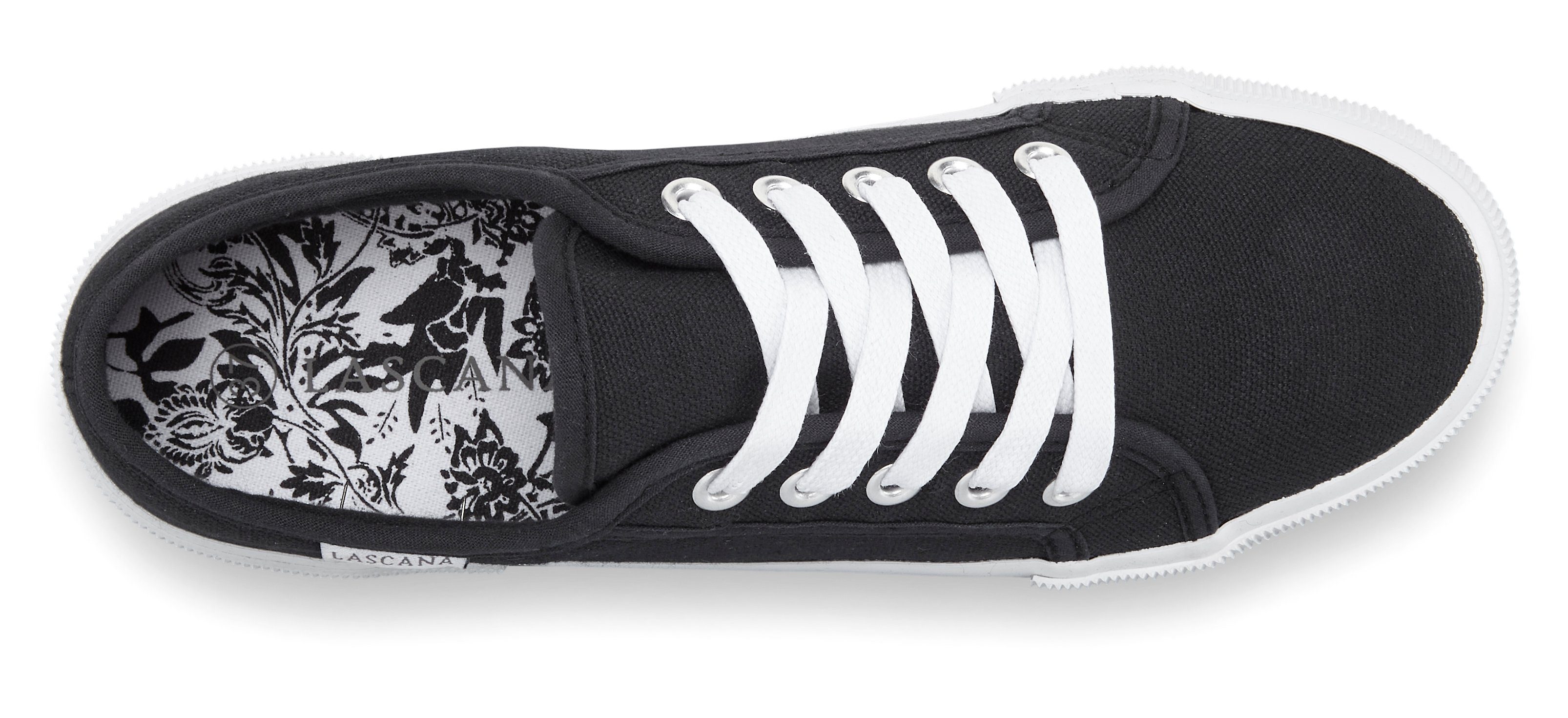 Lascana Sneakers van textiel, veterschoen, vrijetijdsschoen