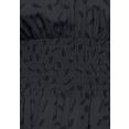 lascana gedessineerde jurk met grafische print grijs