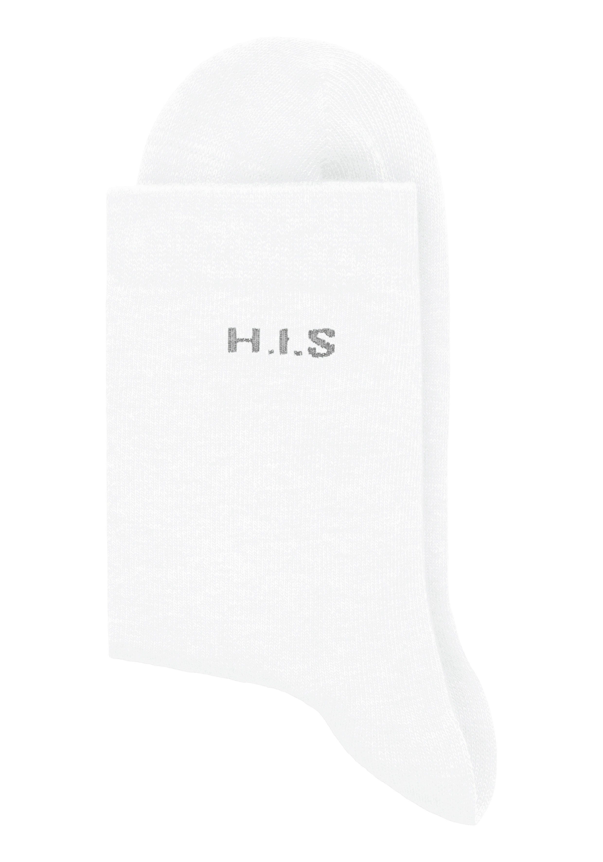 H.I.S Sokken met ingebreid logo (set, 16 paar)