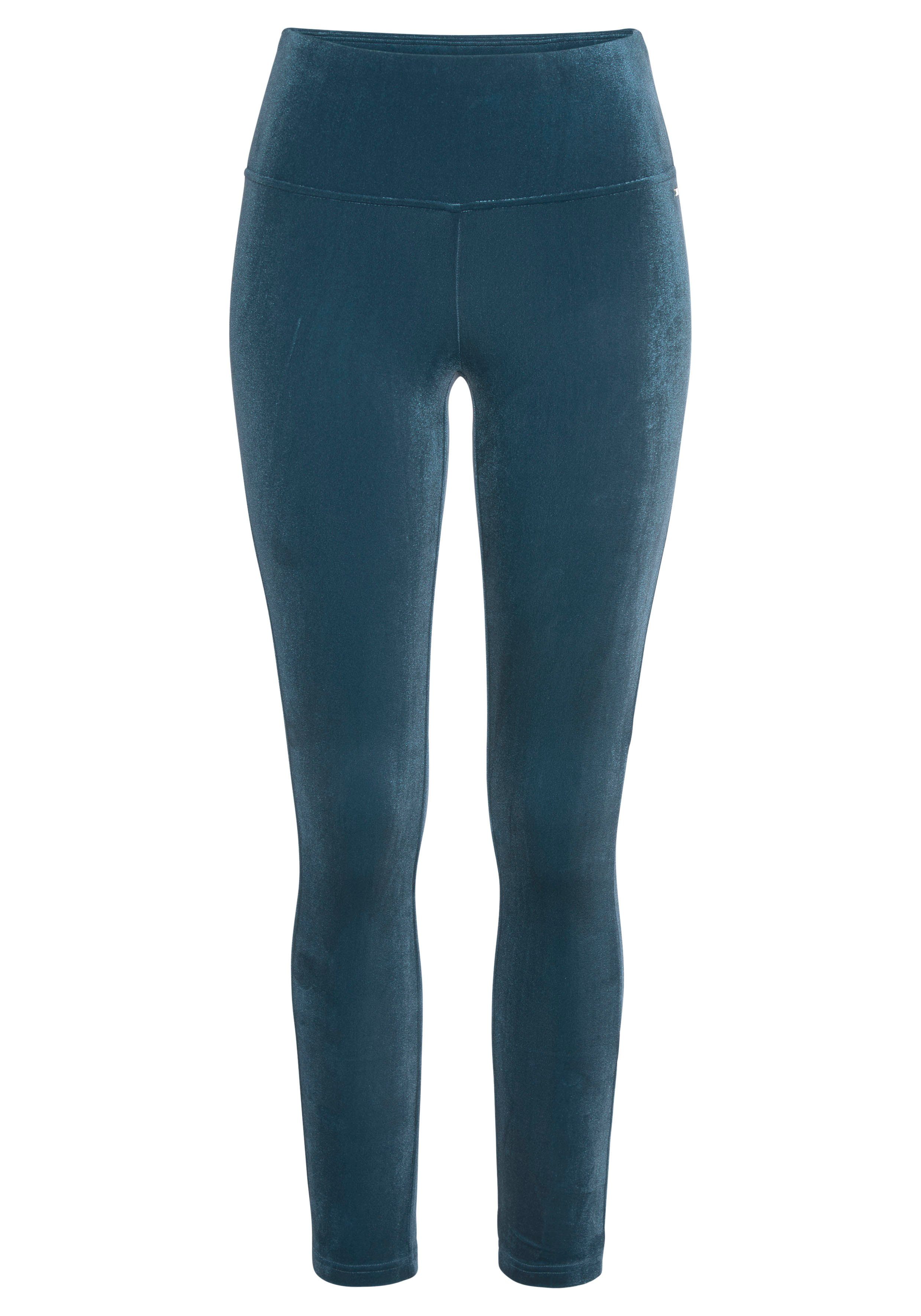 Lascana Legging in zachte, elastische velourslook
