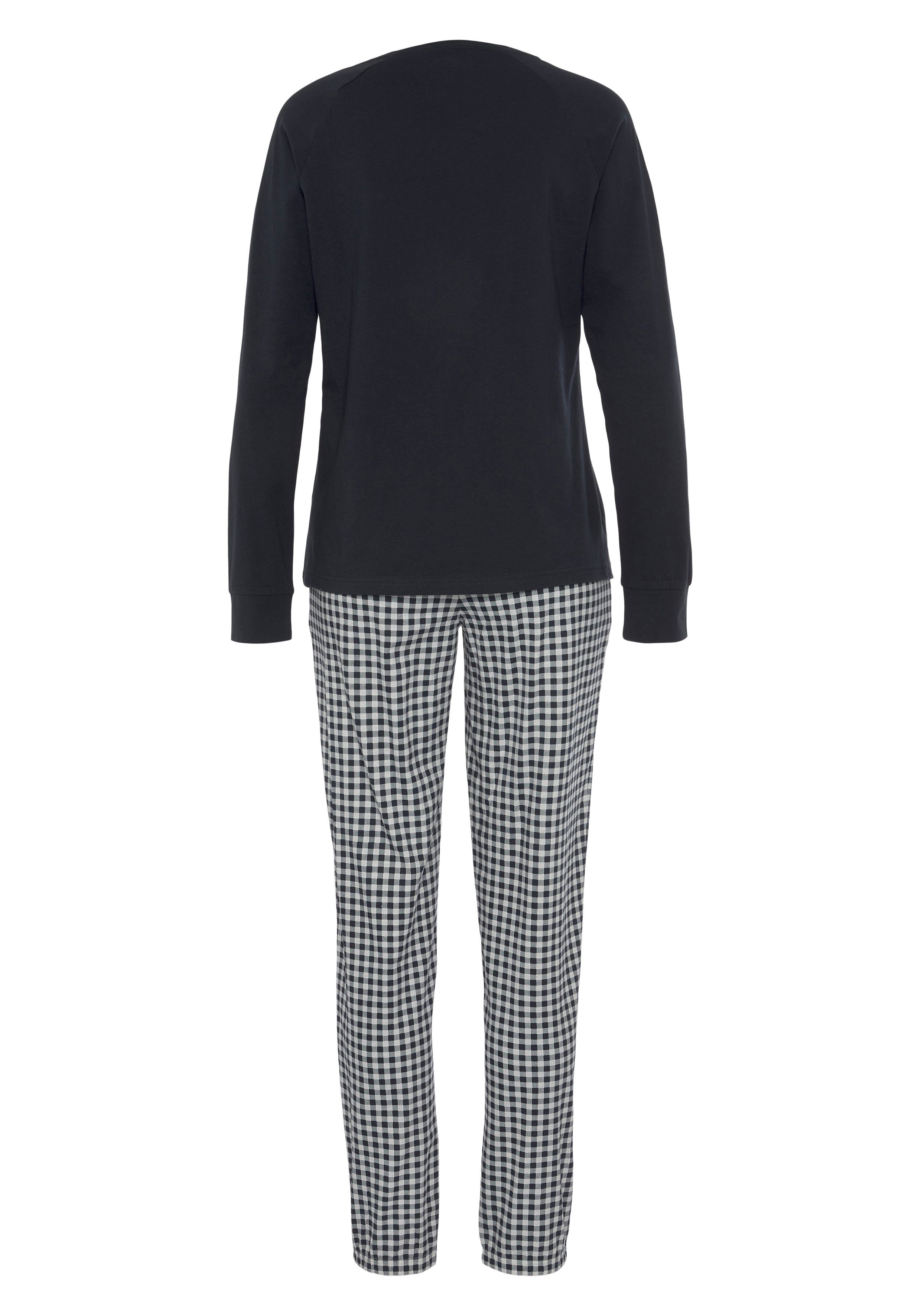 Vivance Dreams Pyjama met een grote frontprint (2-delig)