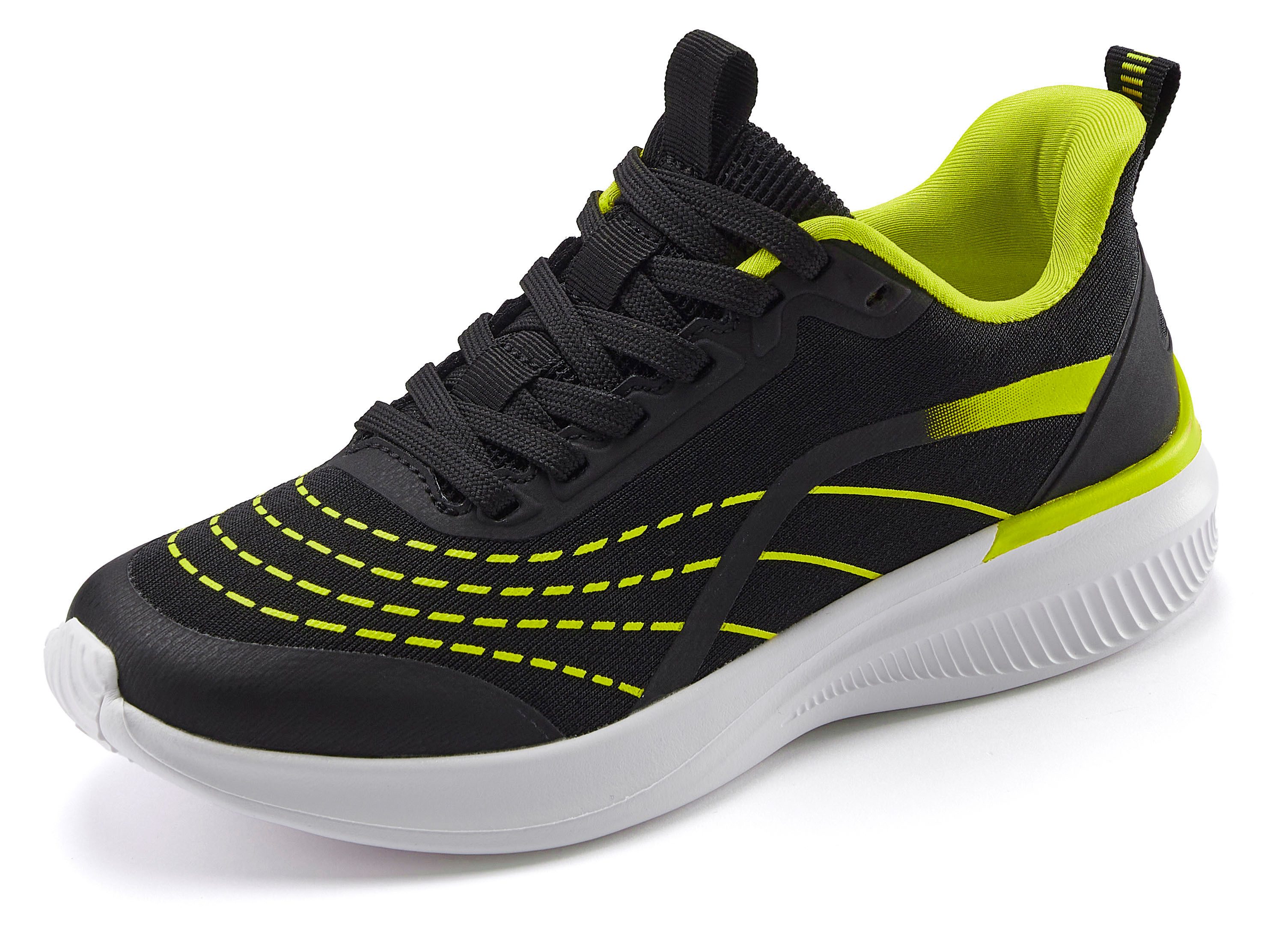 Lascana Sneakers Halfschoen, veterschoen, vrijetijdsschoen schoenen maat 38 zwart