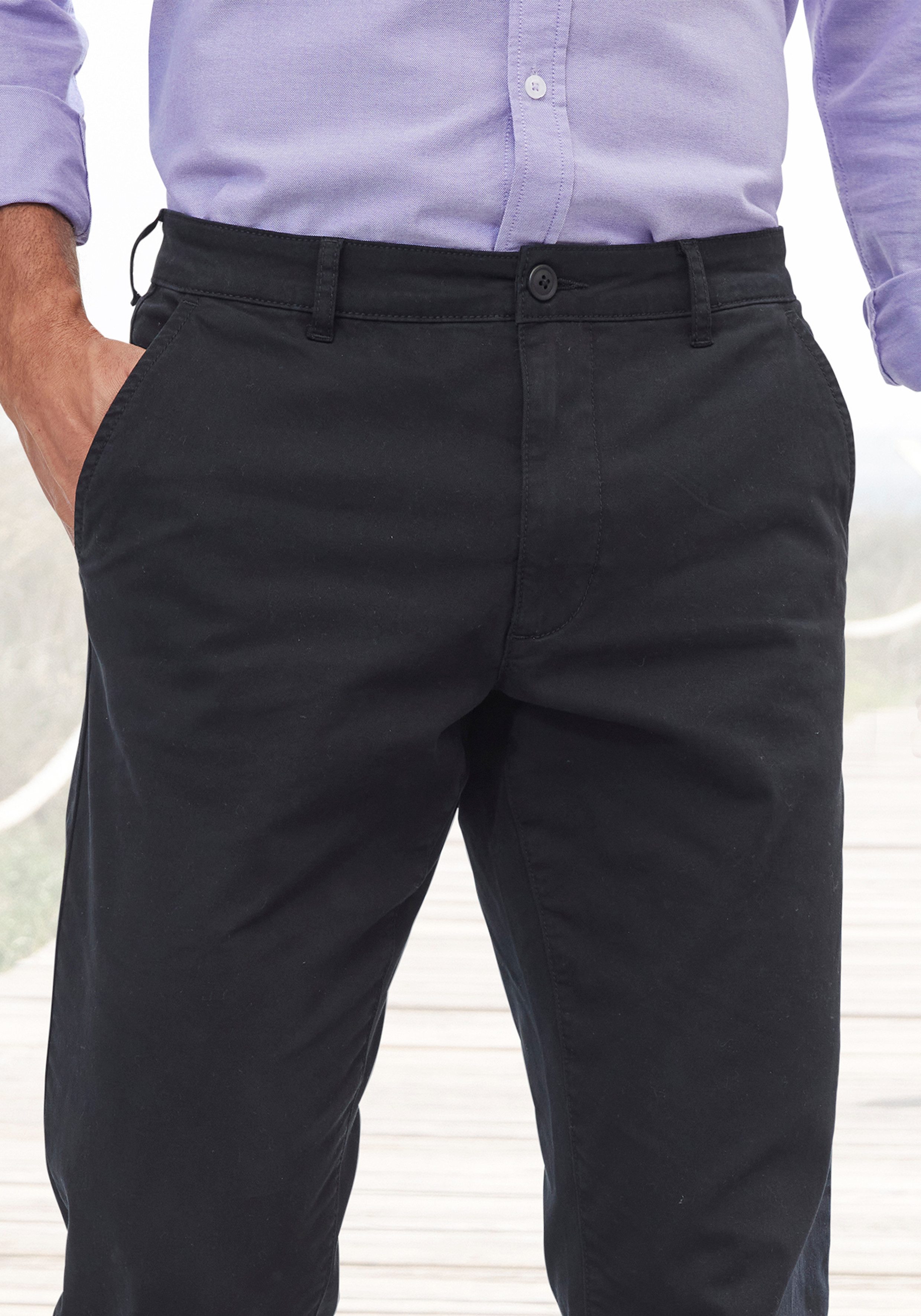 H.I.S Chino Regular fit lange broek, van elastische katoenkwaliteit