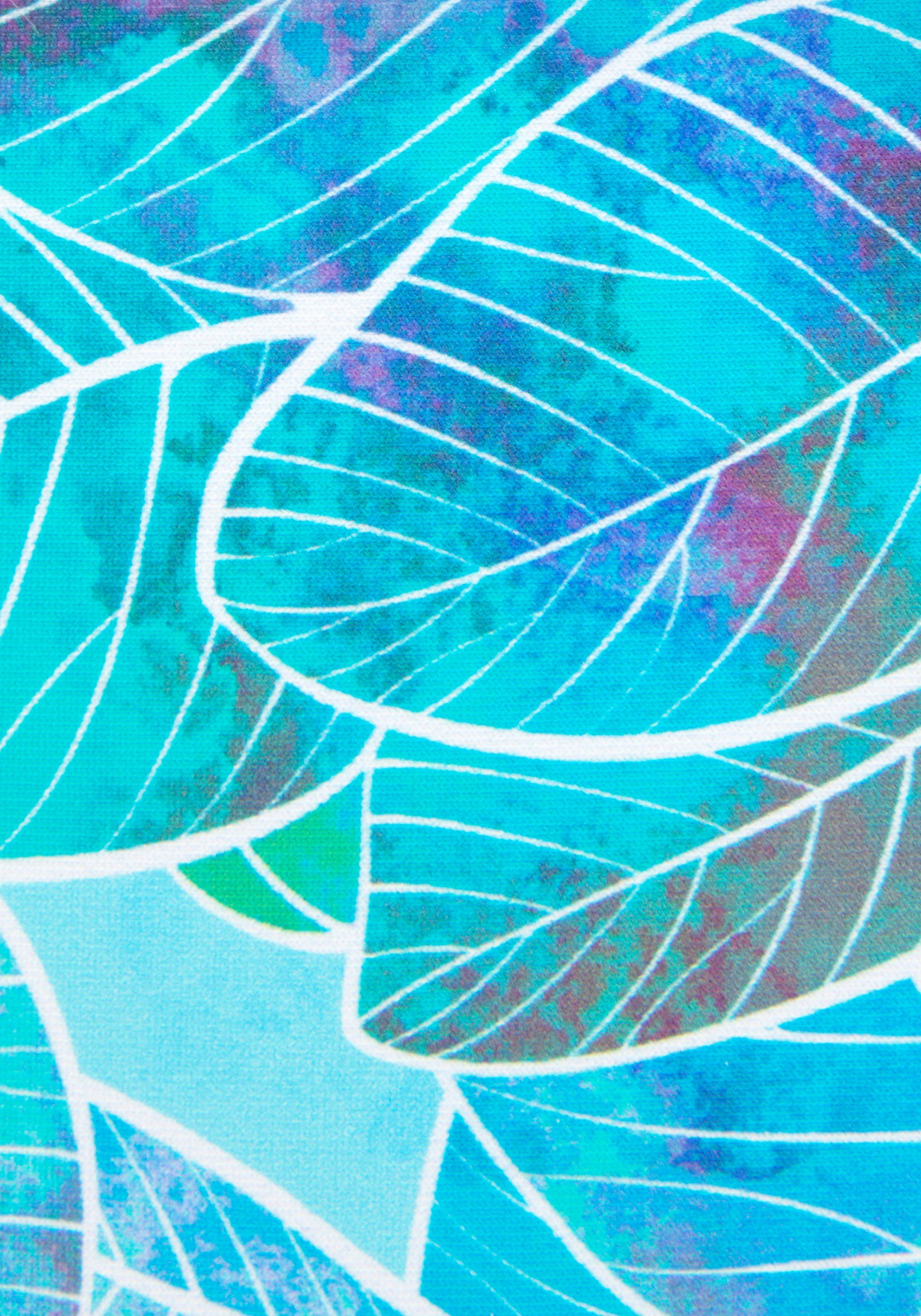 Sunseeker Bikinibroekje Lapa met omslagband en tropische print