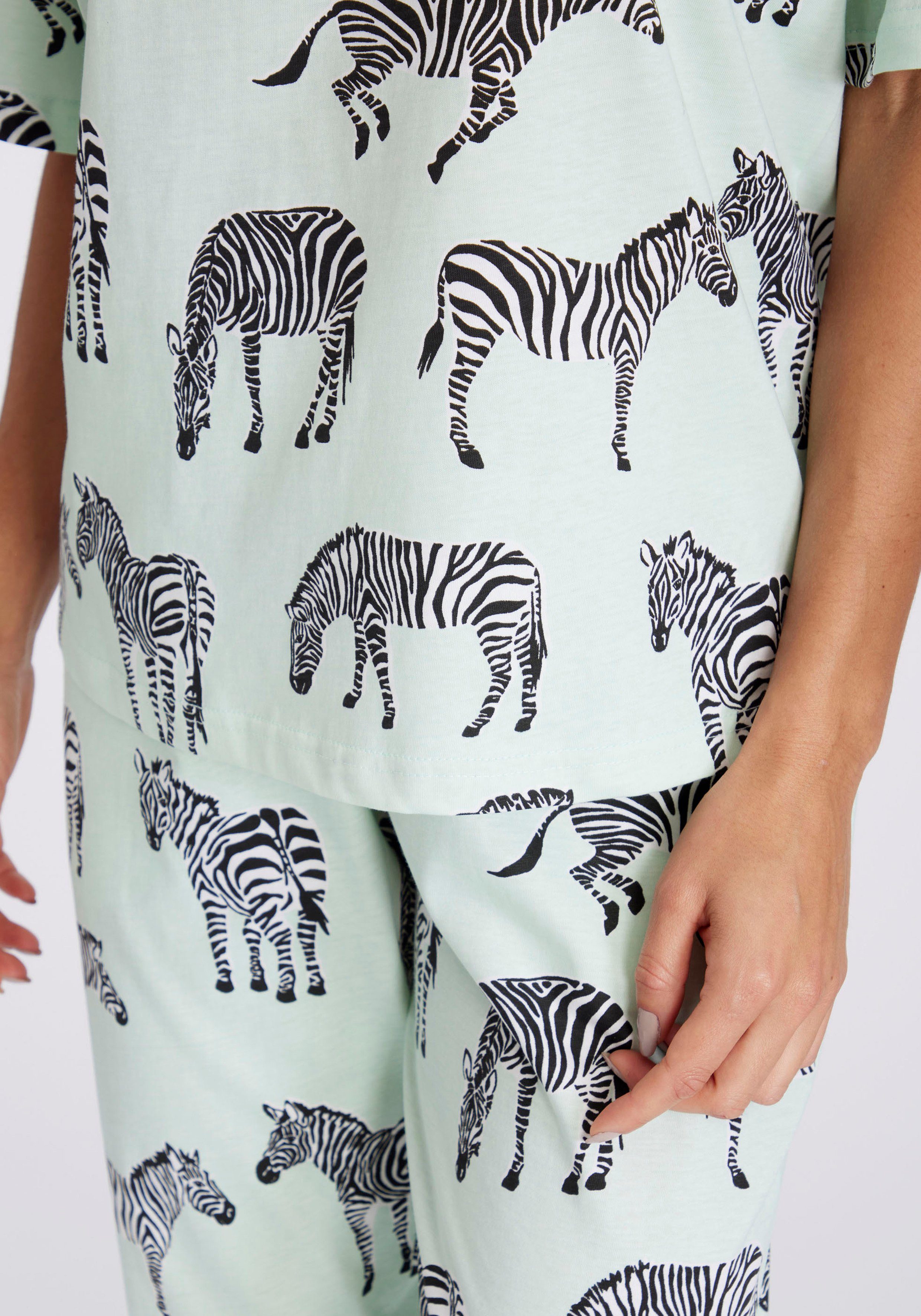 Vivance Dreams Pyjama mt animal alloverprint (2-delig)