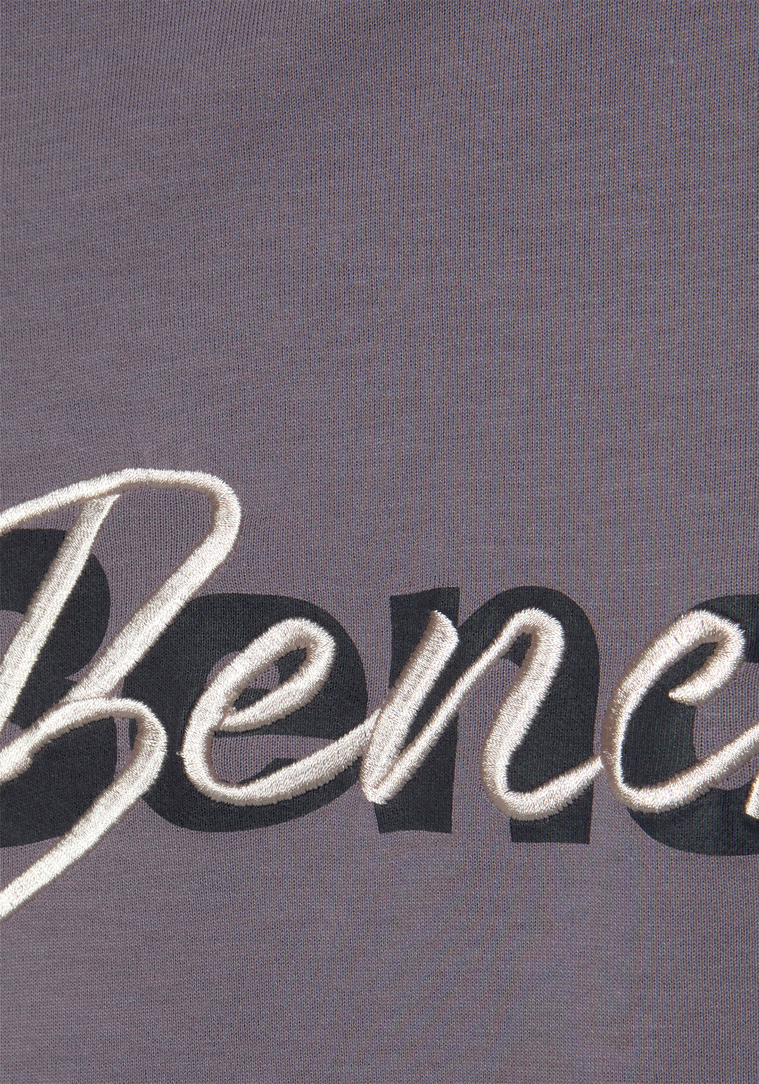 Bench. Loungewear Sweatshirt met logoprint en borduurwerk, loungepak