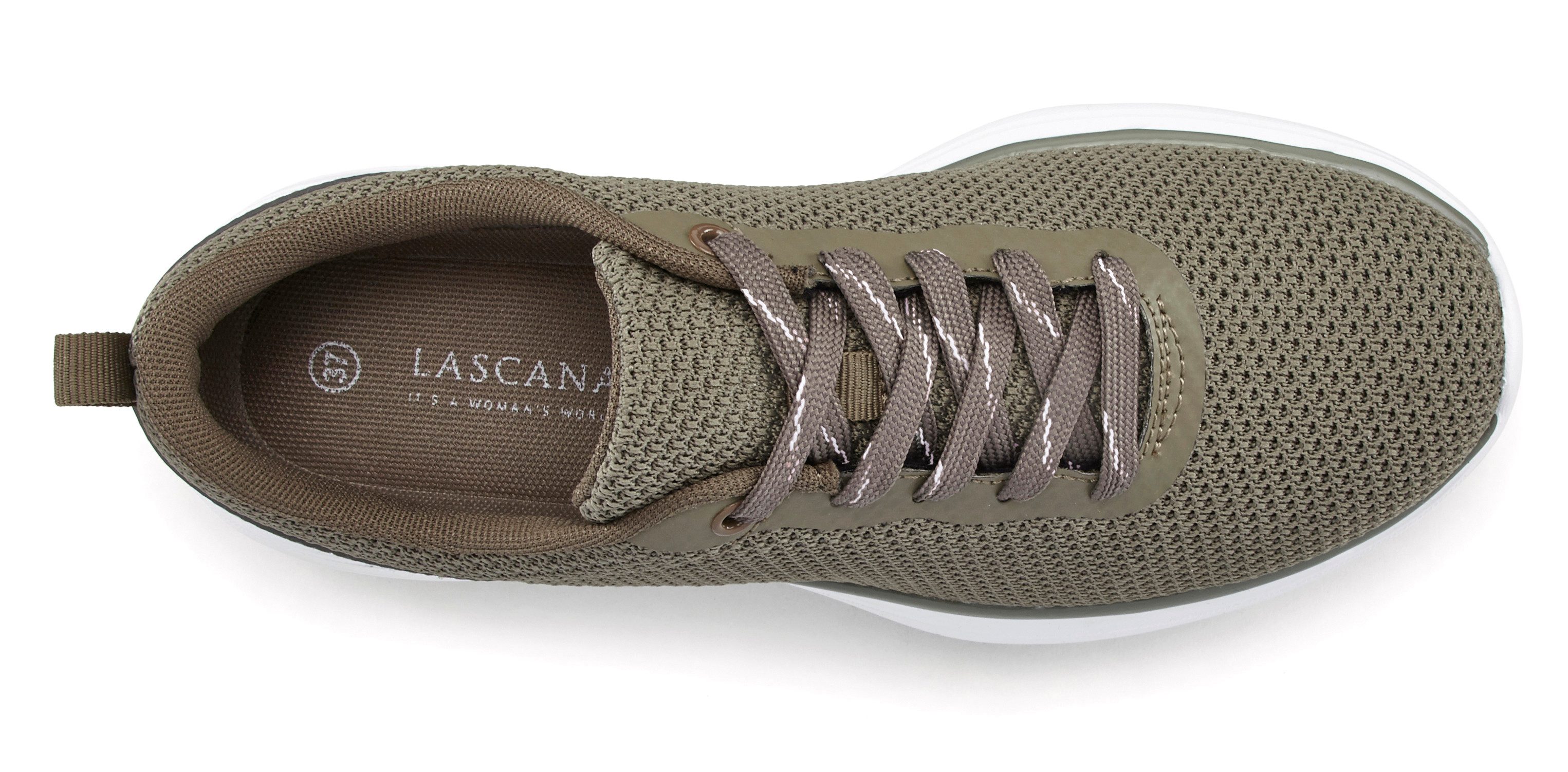 Lascana Sneakers Veterschoen, lage schoen, vrijetijdsschoen ultralicht VEGAN