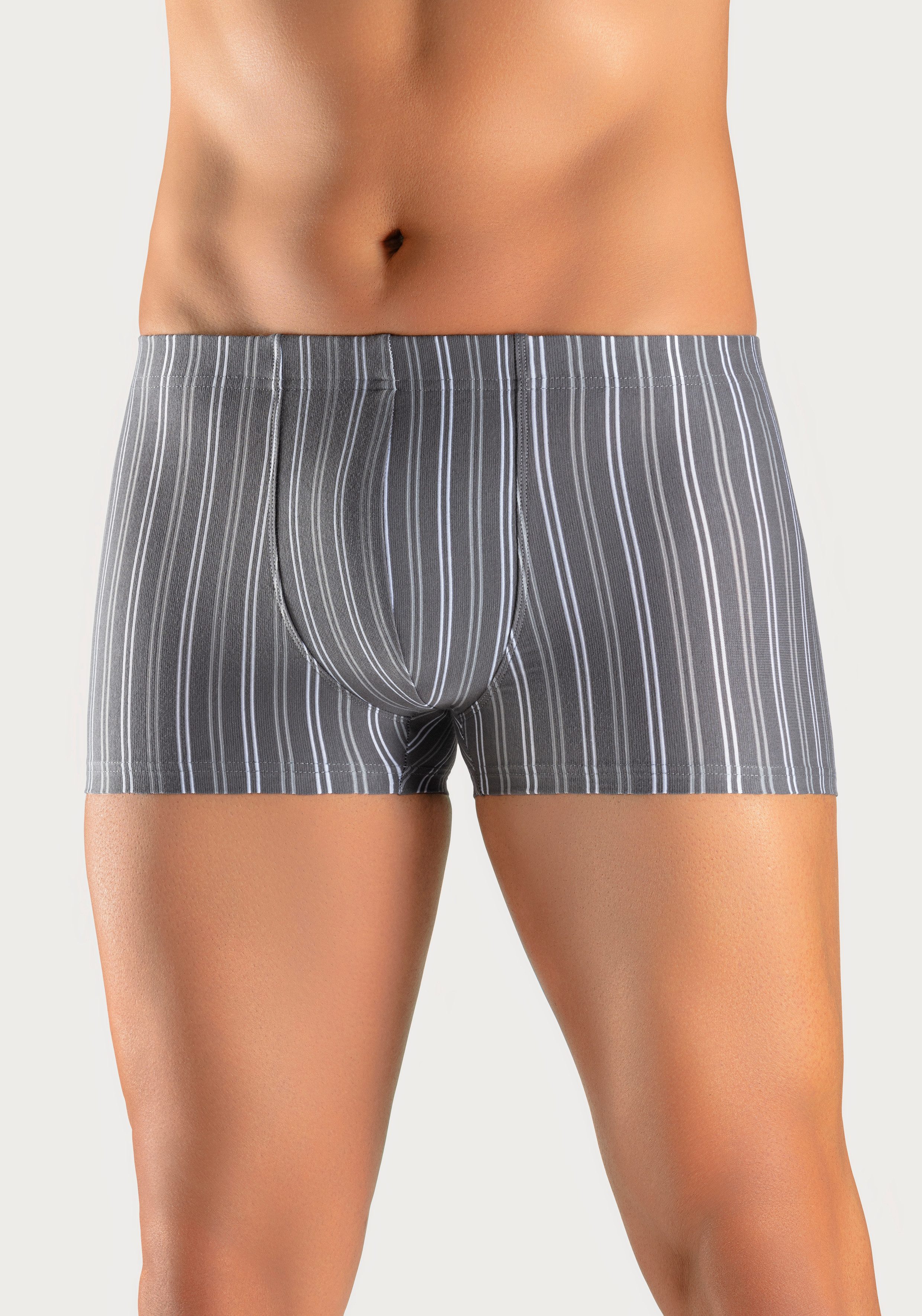 le jogger® Boxershort voor heren met strepen van voorgeverfd garen (set, 3 stuks)